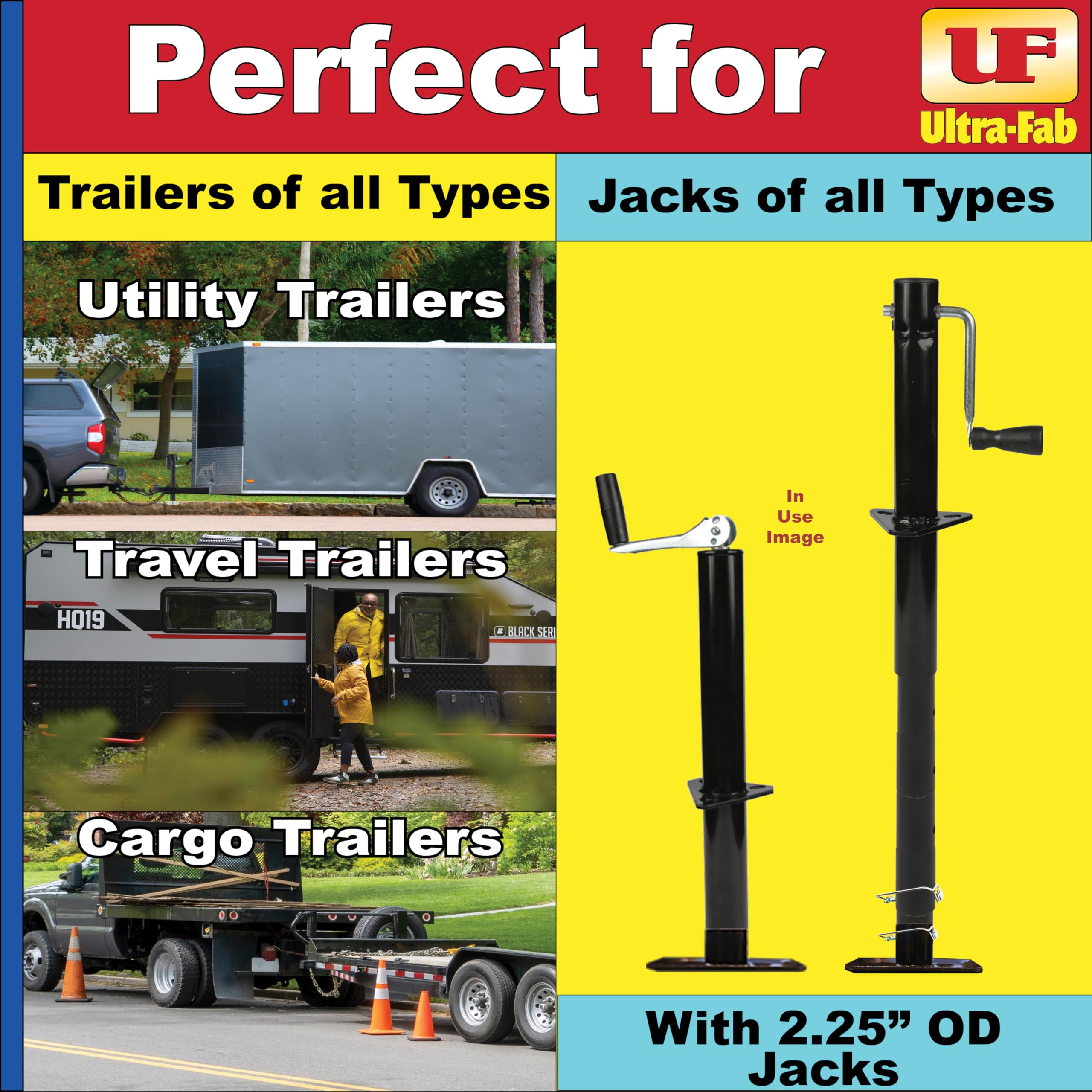 Ultra-Fab 49954038 2.25'' Tongue Jack Foot Pad