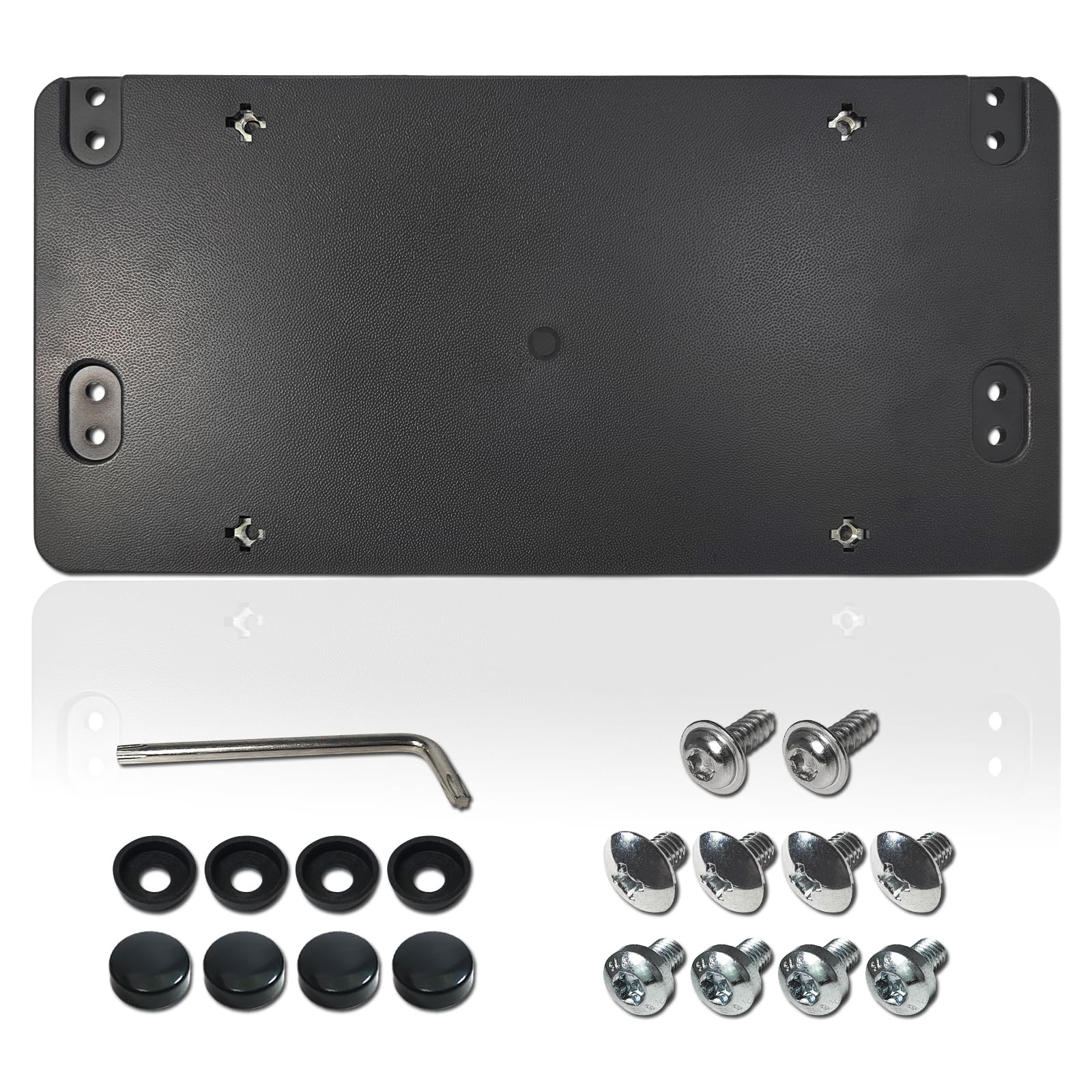 ZXFOOG Rear License Plate Holder Bracket for Mercedes-Benz 2007-2023, Bumper Tailgate Trunk Car Tag Frame Mounting Kit, Replaces