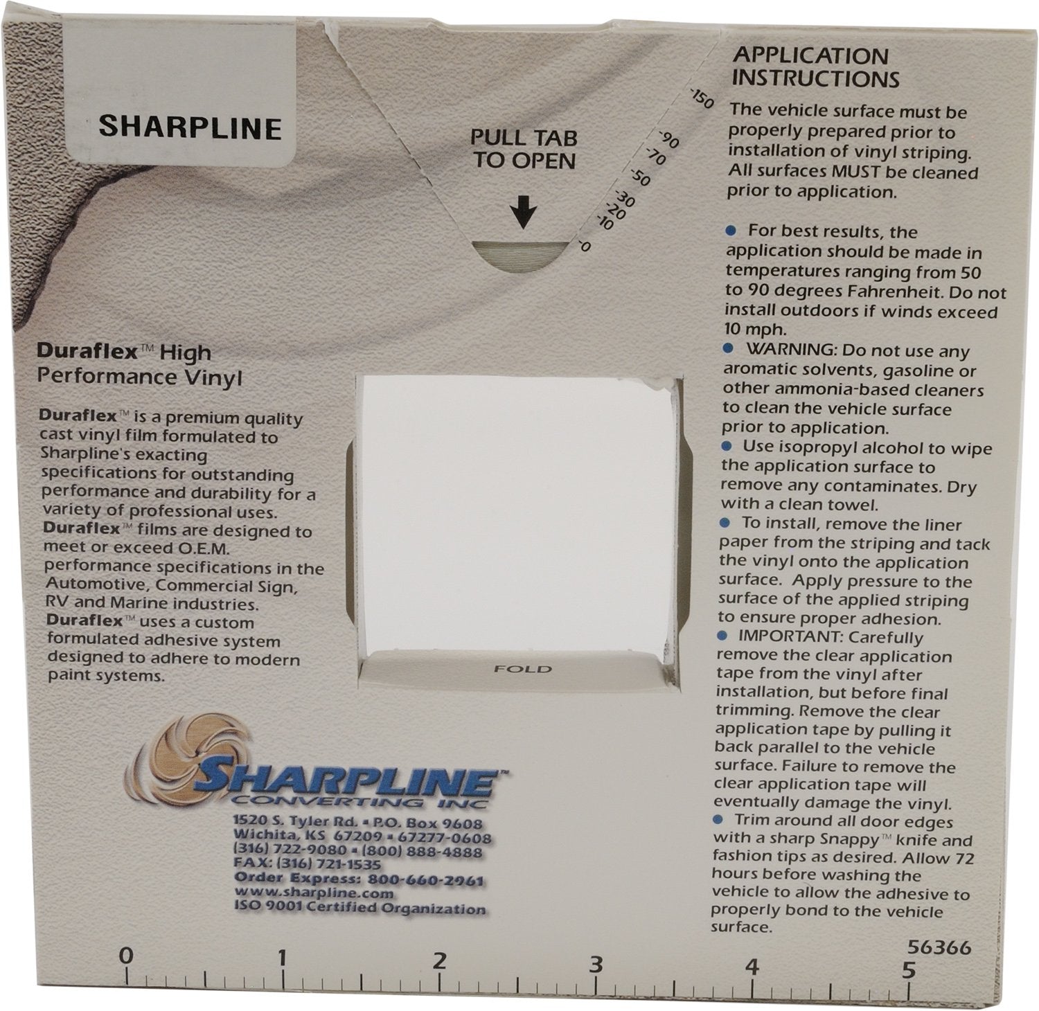 Sharpline 206 Barbed Wire Accent Stripe - 1/2'' X 150' - 058 - Silver Metallic On Clear