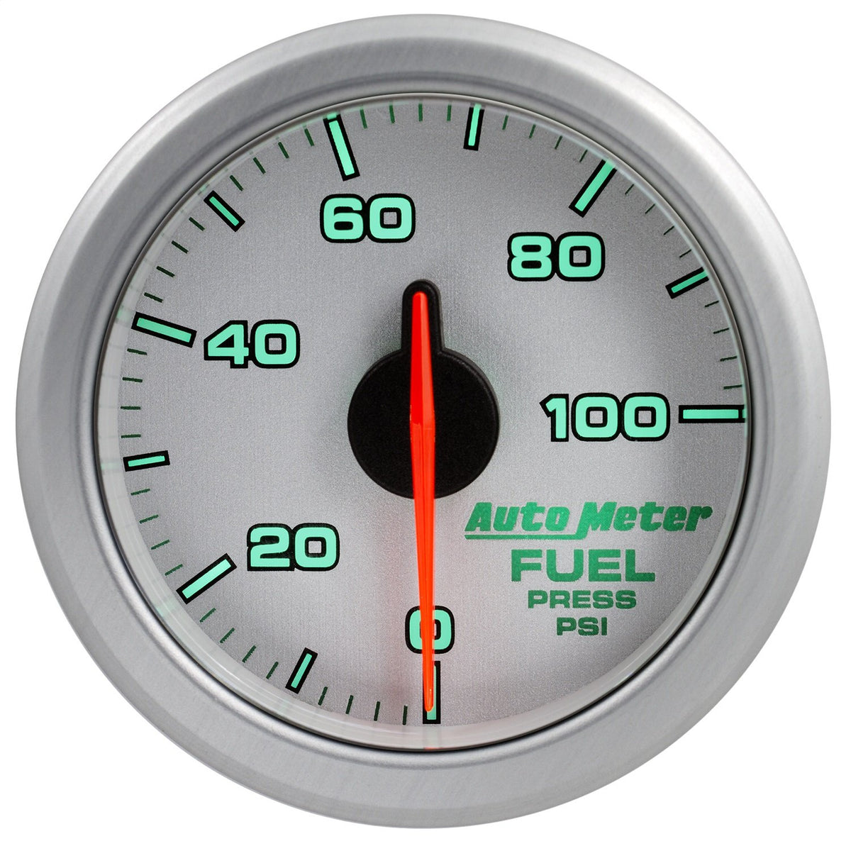 Auto Meter Autometer 9171-Ul 2-1/16'' Fuel Press, 0-100 Psi, Airdrive, Silver