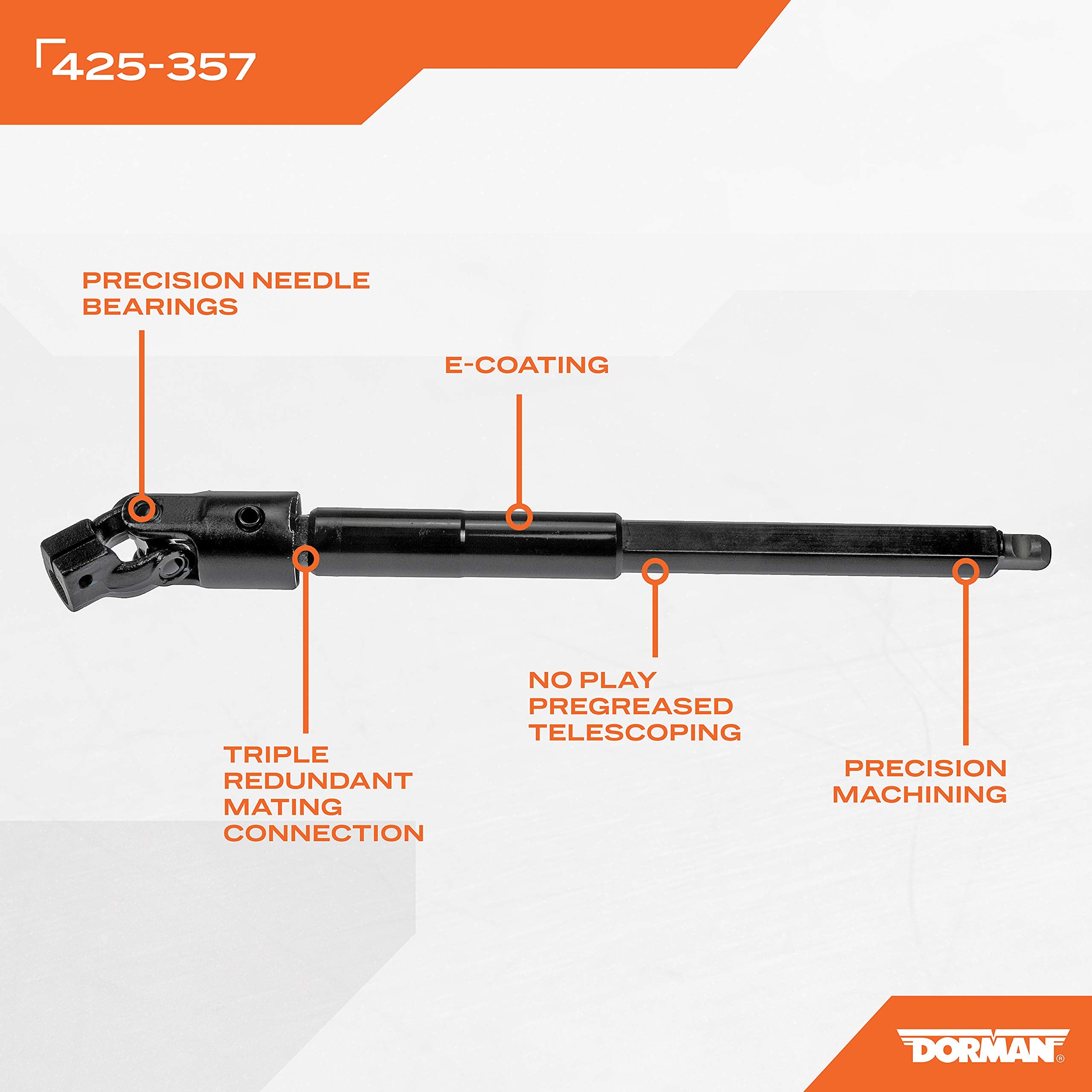 Dorman 425-357 Steering Shaft Compatible With Select Ford Models