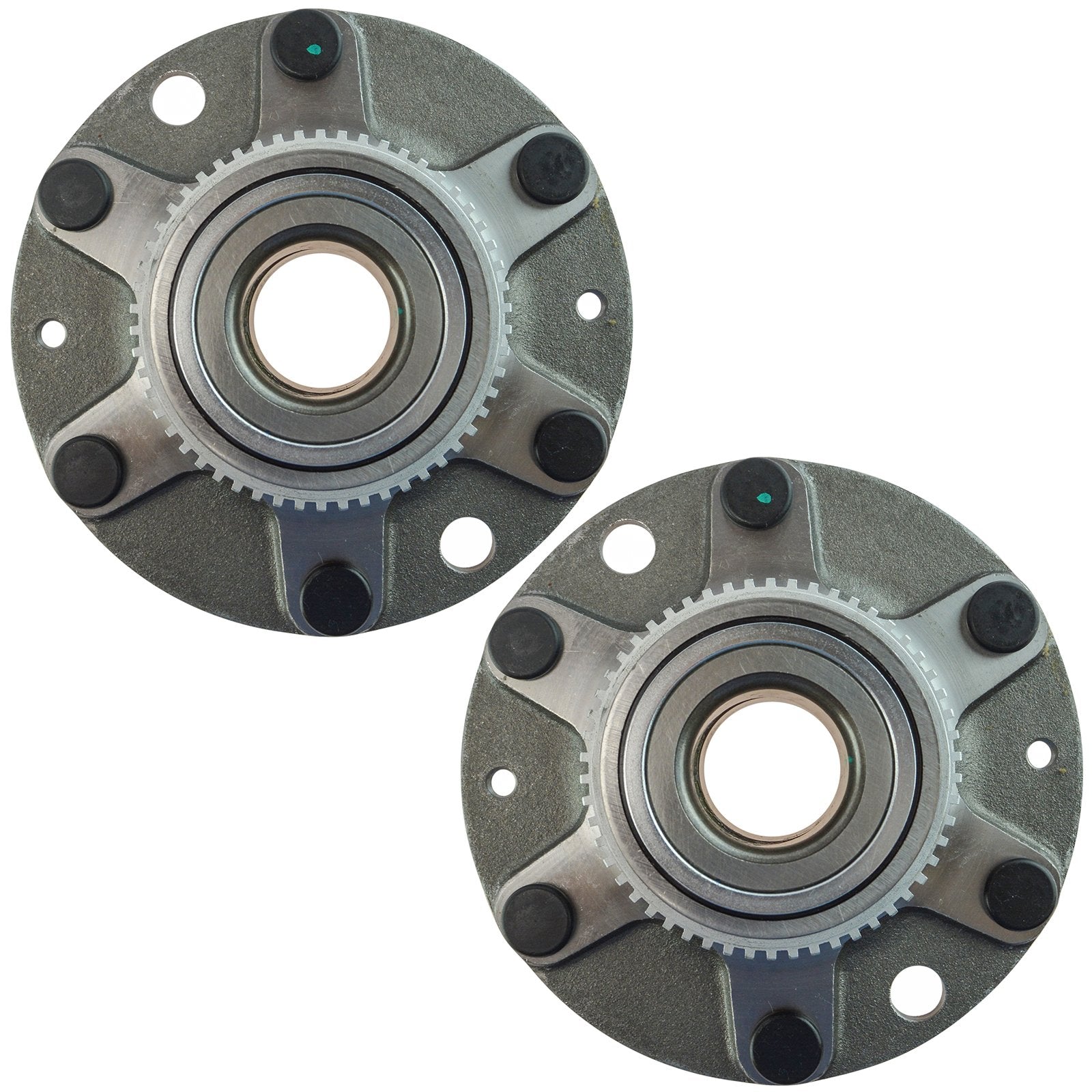 Trq Rear Wheel Hub Bearings Assembly Set Compatible With 2007-2008 Hyundai Entourage 2006-2014 Kia Sedona