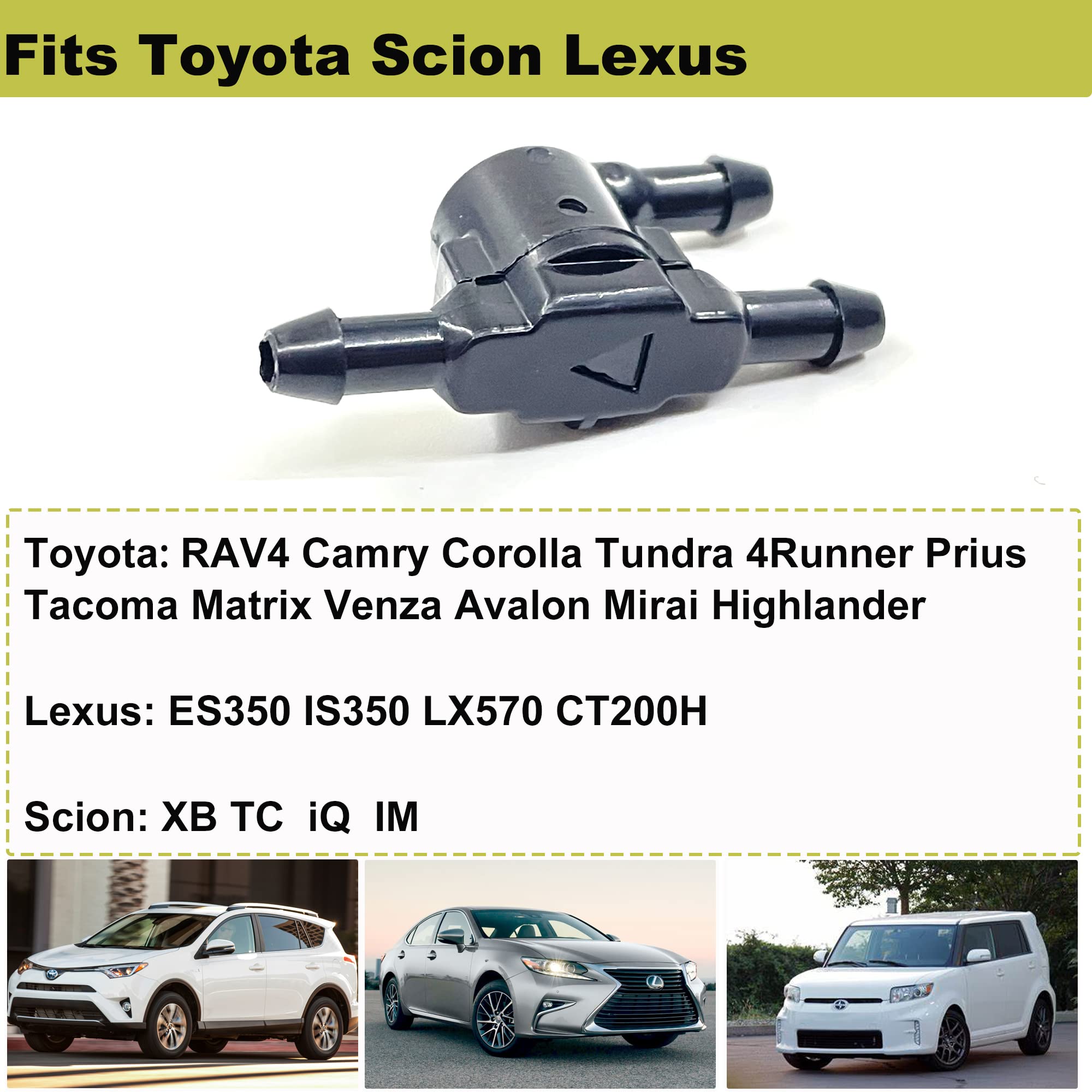 Wiper Washer Windshield Check Valve Replacement For Toyota, Scion, Lexus- Oem: 85321-28020