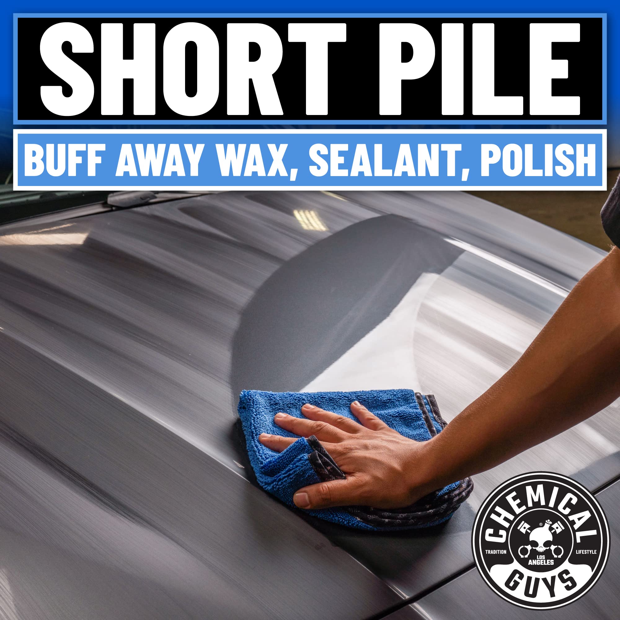 Chemical Guys Mic110024 Professional Grade Premium Microfiber Towels, Blue (16 Inch X 16 Inch) (Pack Of 24) - Safe For Car Wash,