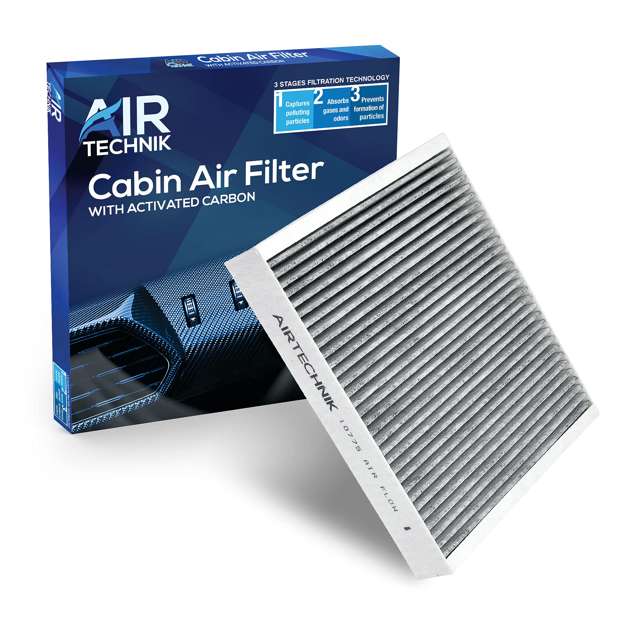 Airtechnik Cf10775 Cabin Air Filter W/Activated Carbon  Fits Select Buick, Cadillac, Chevy And Saab Models - 13271190