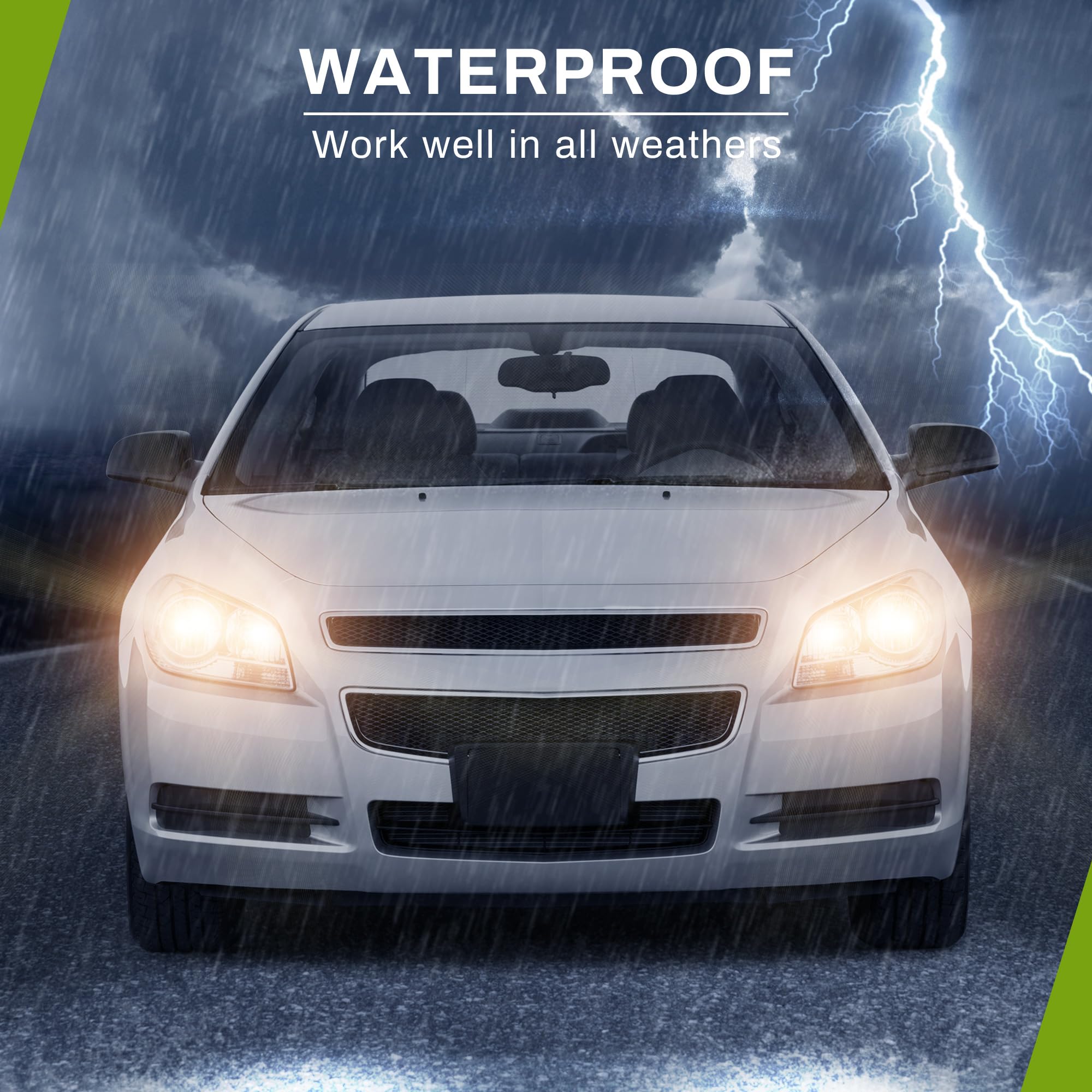 Autosaver88 Headlights Assembly Compatible With 2008-2012 Chevy Malibu Sedan Models Replacement Chrome Headlight Housing Amber R