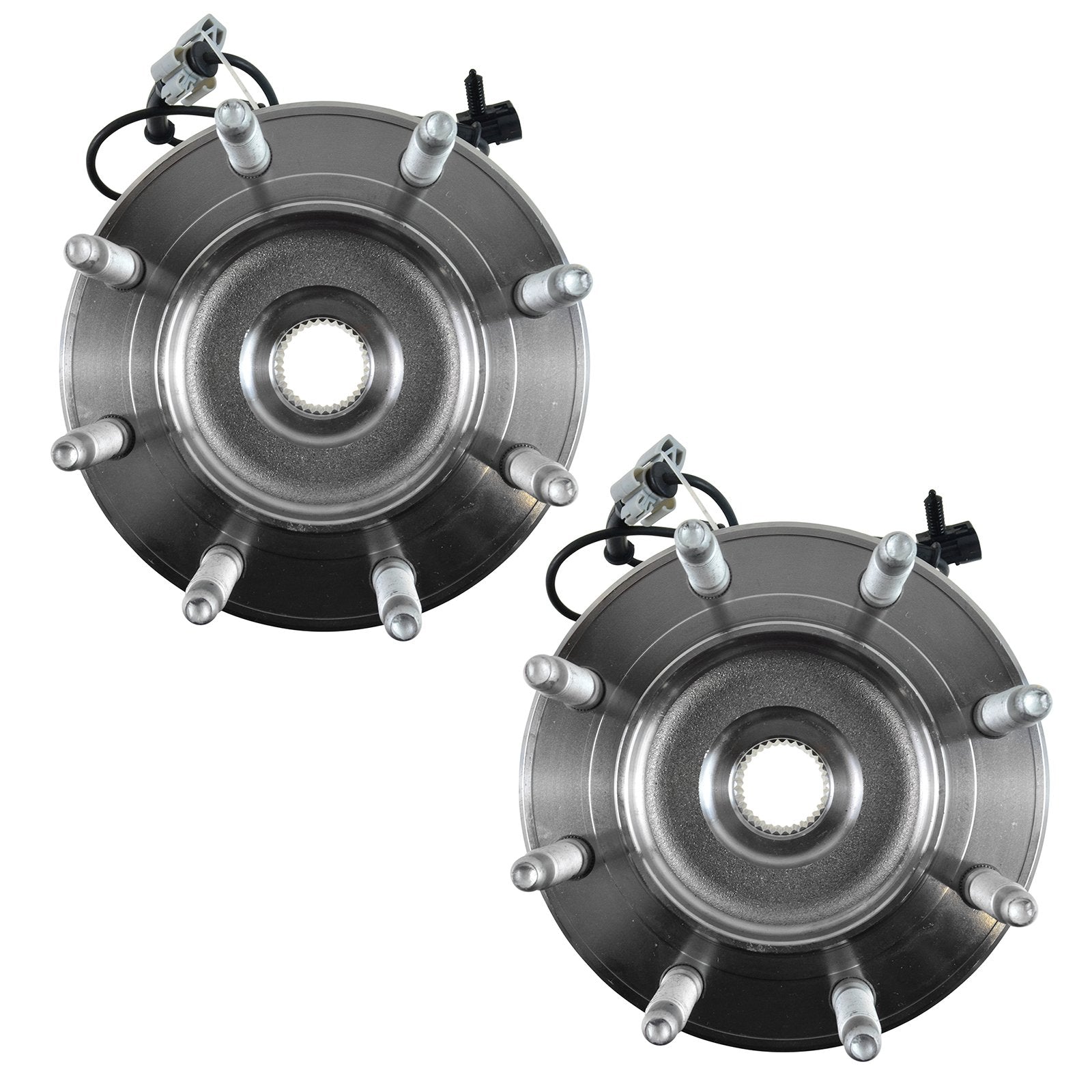 Trq Front Wheel Hub & Bearing Left & Right Pair For Gmc Sierra Chevy Hummer
