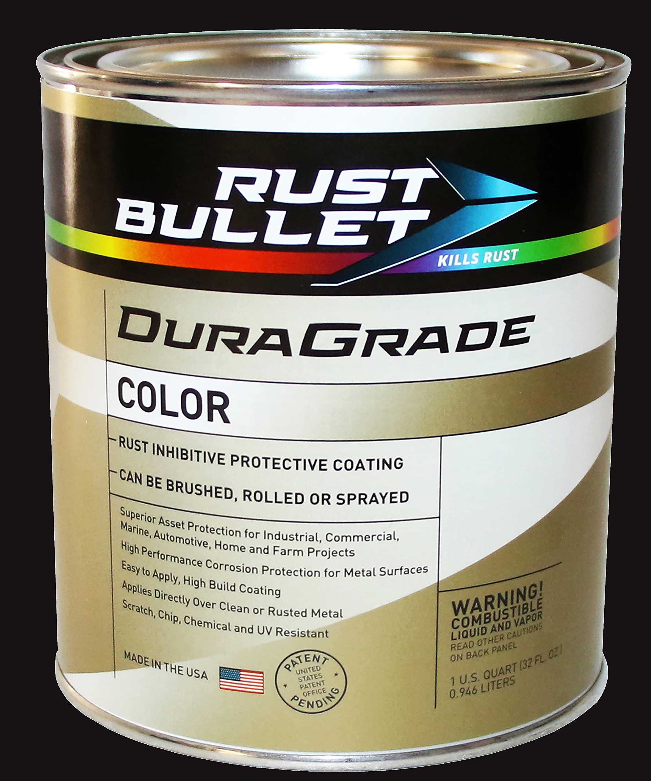 Rust Bullet - Duragrade Color - Advanced Technology Rust Inhibitor Corrosion Control And Protective Coating - Exceptional Adhesi