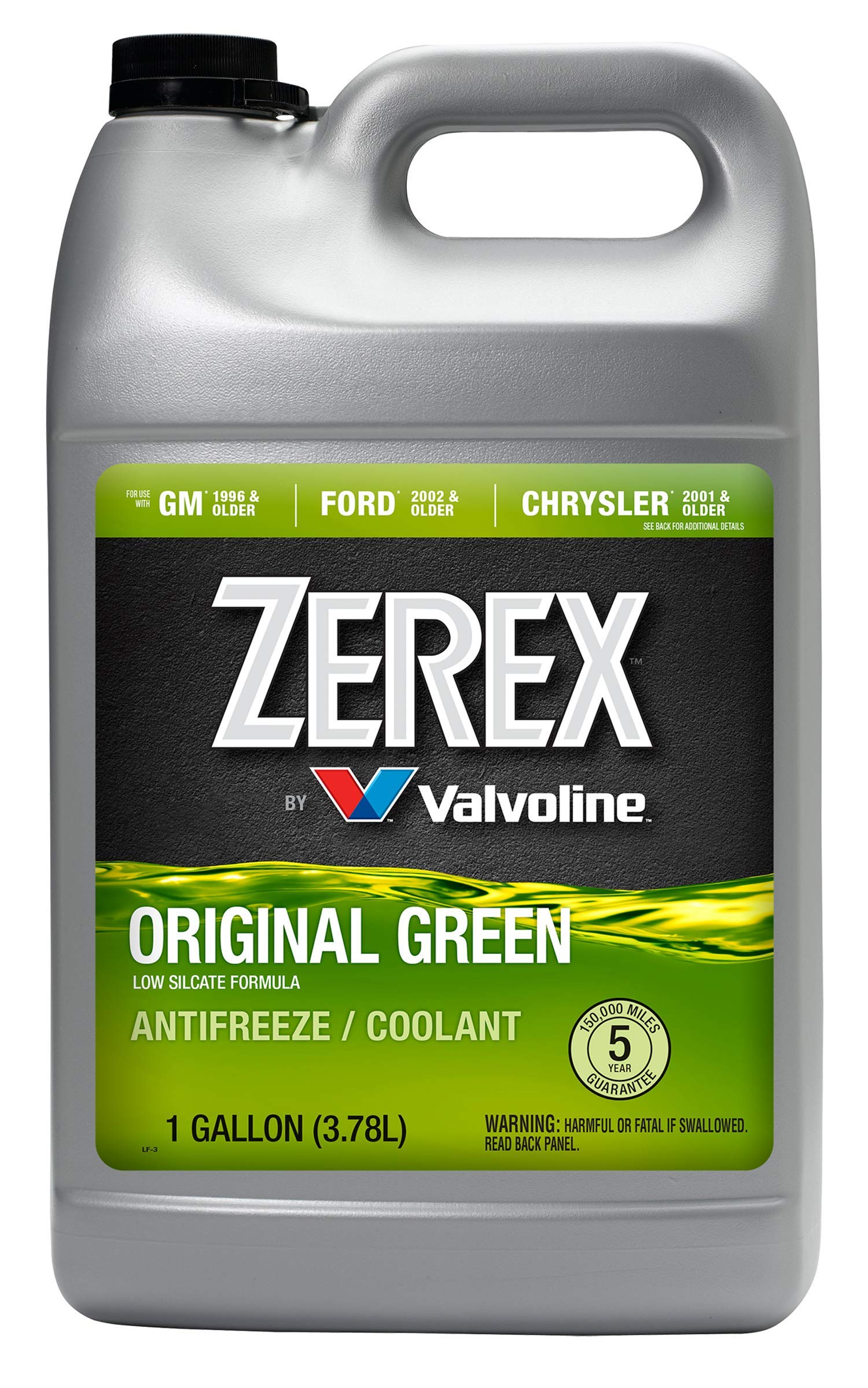Zerex Original Green Low Silicate Concentrate Antifreeze/Coolant 1 Ga, 128 Fl Oz (Pack Of 1)