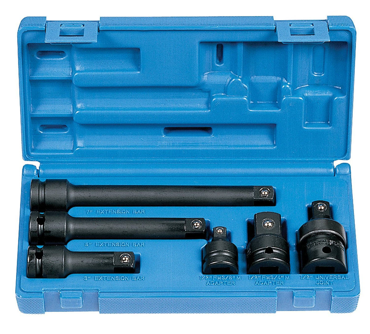 Grey Pneumatic (2200 1/2' Drive 6-Piece Adapter/Extension Socket Set