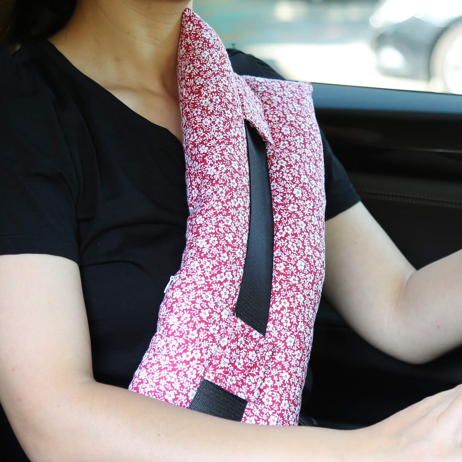 rainbowstar Seatbelt Pillows for Post-Surgery Comfort Mastectomy Breast Cancer Port Pacemaker Heart Surgery C-Section Recovery S