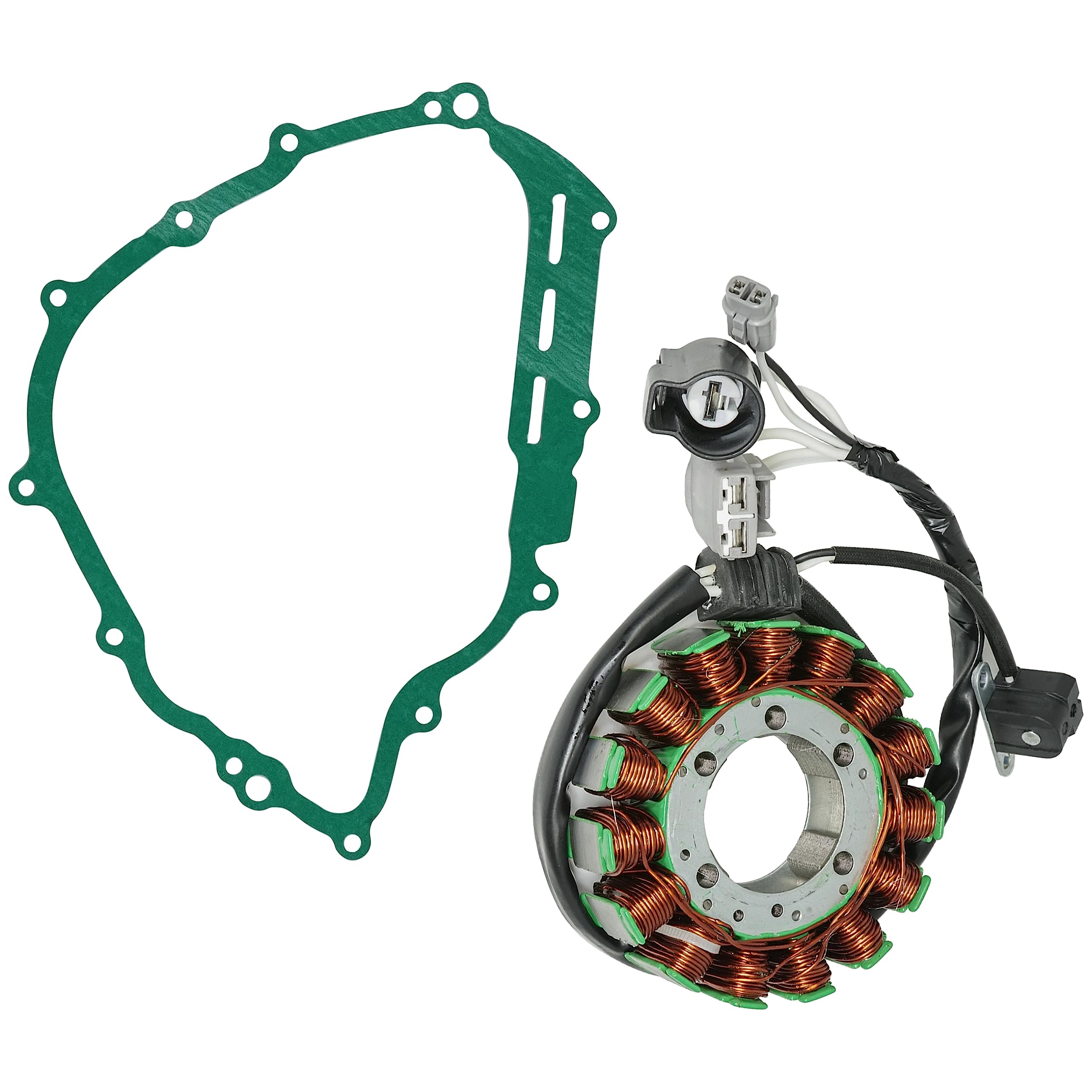 Caltric Stator and Gasket Compatible with Yamaha Rhino 700 2008-2013 Viking 700 2014-2018 5B4-81410-00-00, 1XD-81410-00-00, 3B4-