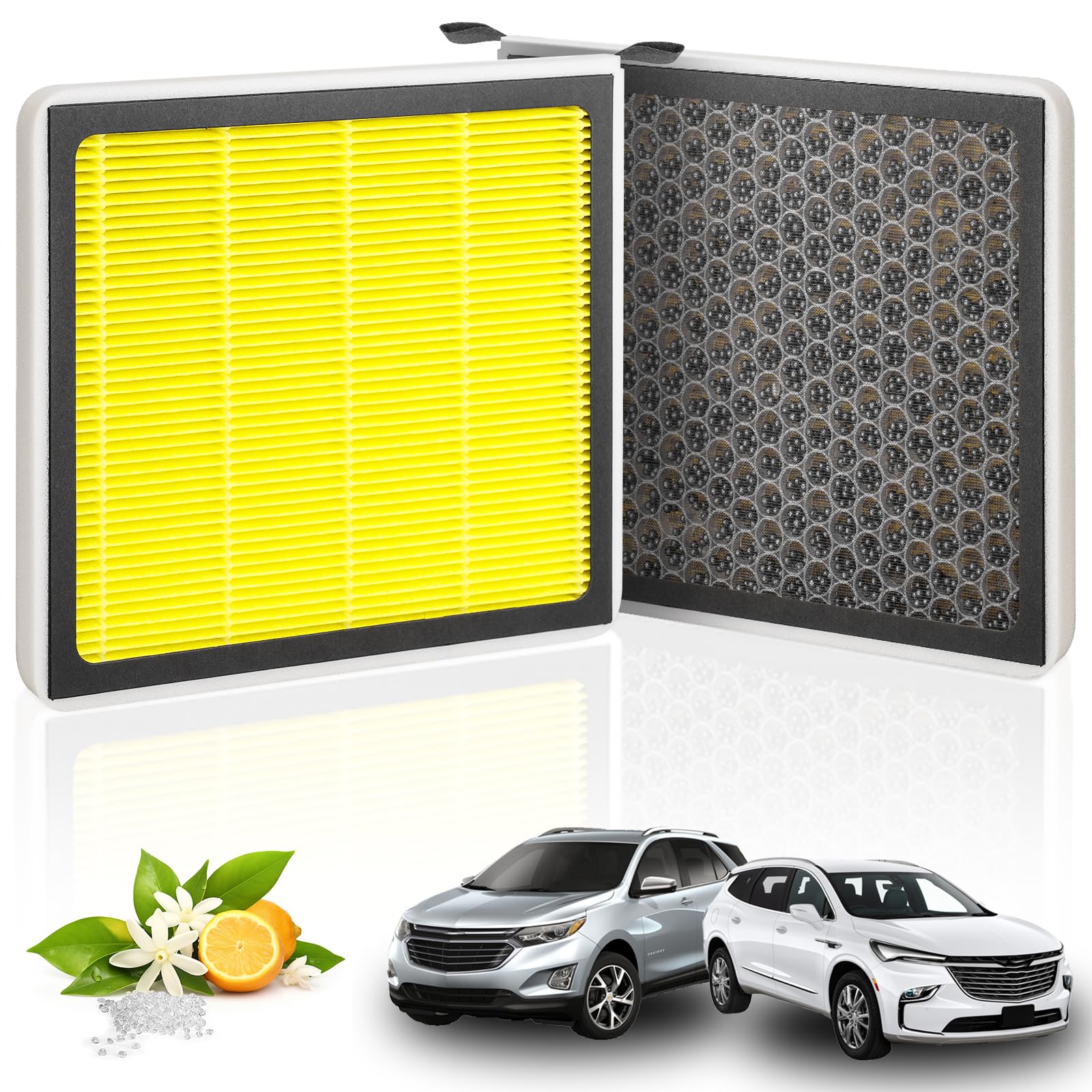 Cabin Air Filter CF11966, Replacement for Select GM Vehicles (Chevrolet, Cadillac, Buick, GMC: XT5, Silverado, Tahoe, Colorado, 