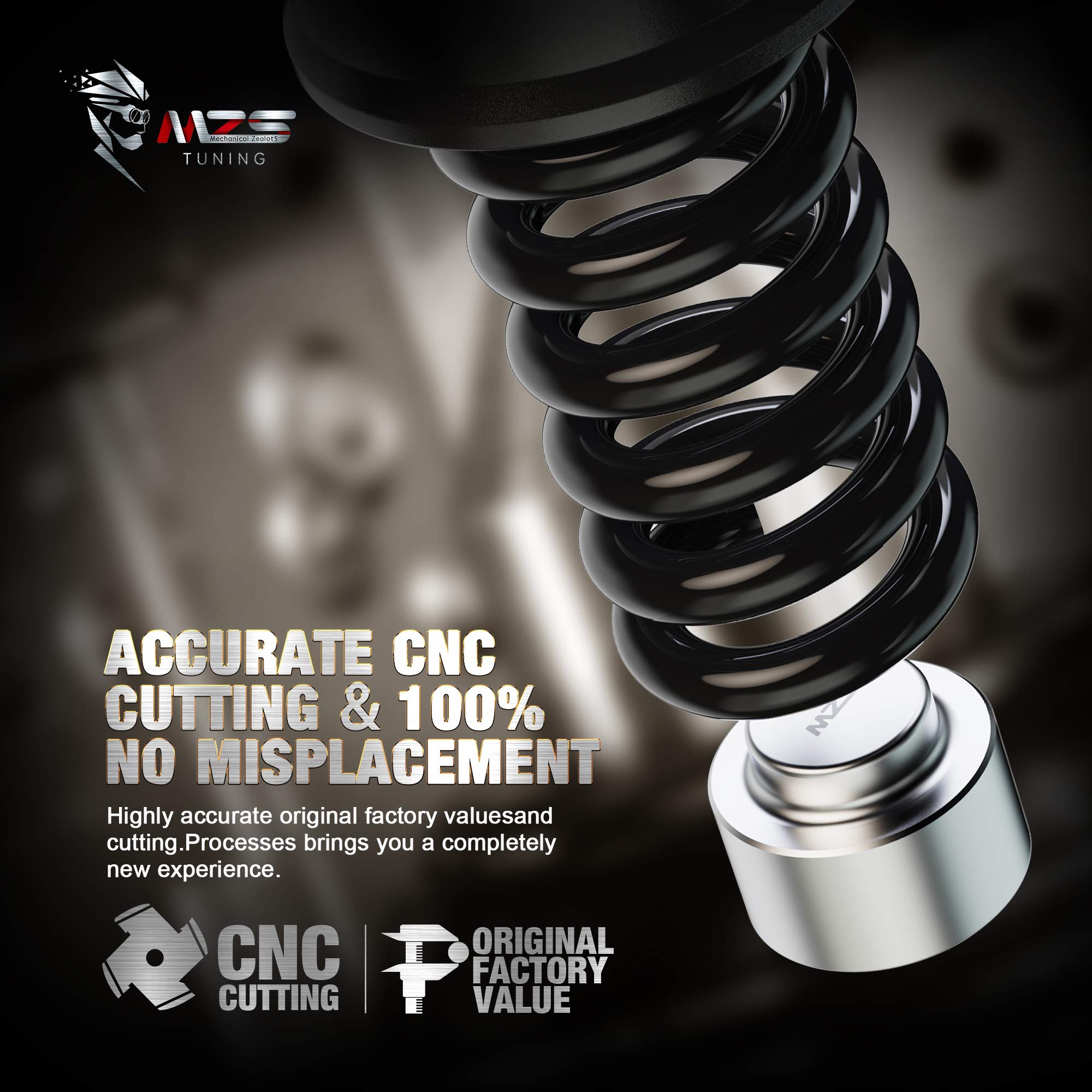 MZS Leveling Kit 2'' Rear Lift Coil Spring Spacers Compatible with 2009-2024 Ram 1500 | 2000-2020 Tahoe | 2000-2020 Suburban Yuk