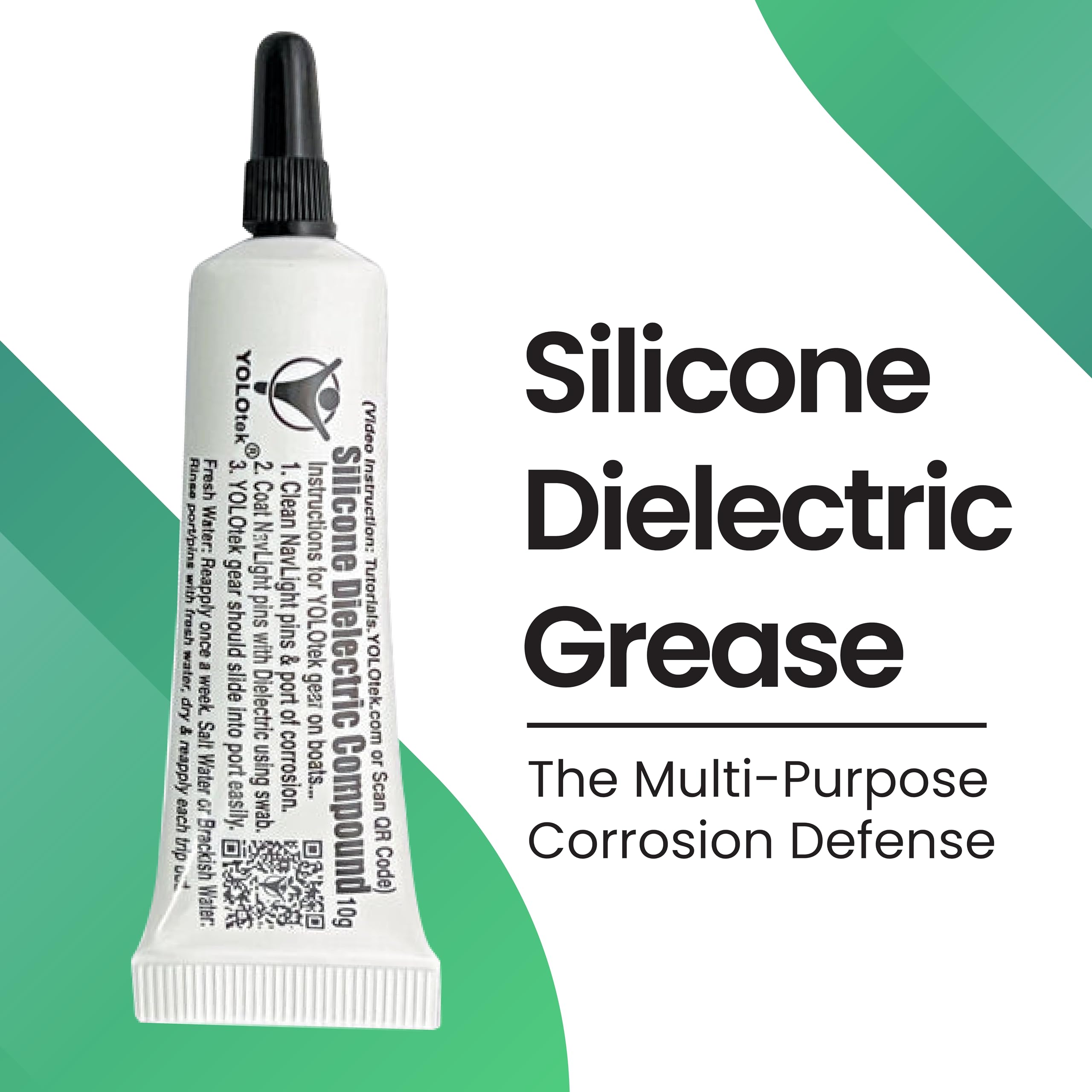Silicone Dielectric Grease Automotive/Marine 10G By Yolotek Veteran Owned. Silicone Grease For Electronics, Spark Plugs & Battery Terminals Silicone Lube. Protects Electrical Connectors. Grease Tube