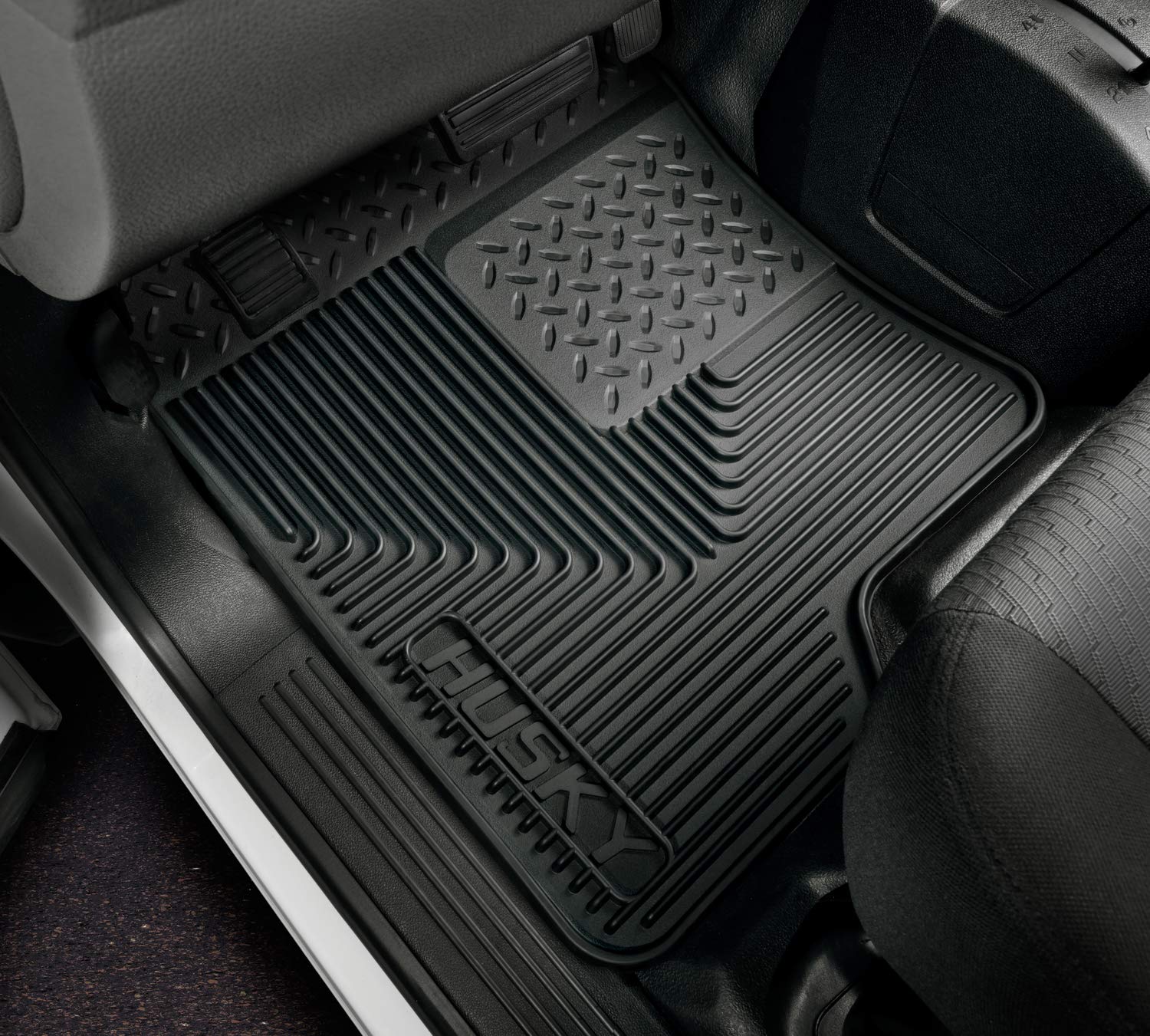 Husky Liners - Heavy Duty Front Floor Mats | 1995 - 2005 Chevrolet Blazer/Cavalier/Sunfire, 1987 - 2004 Mustang, and more , Blac