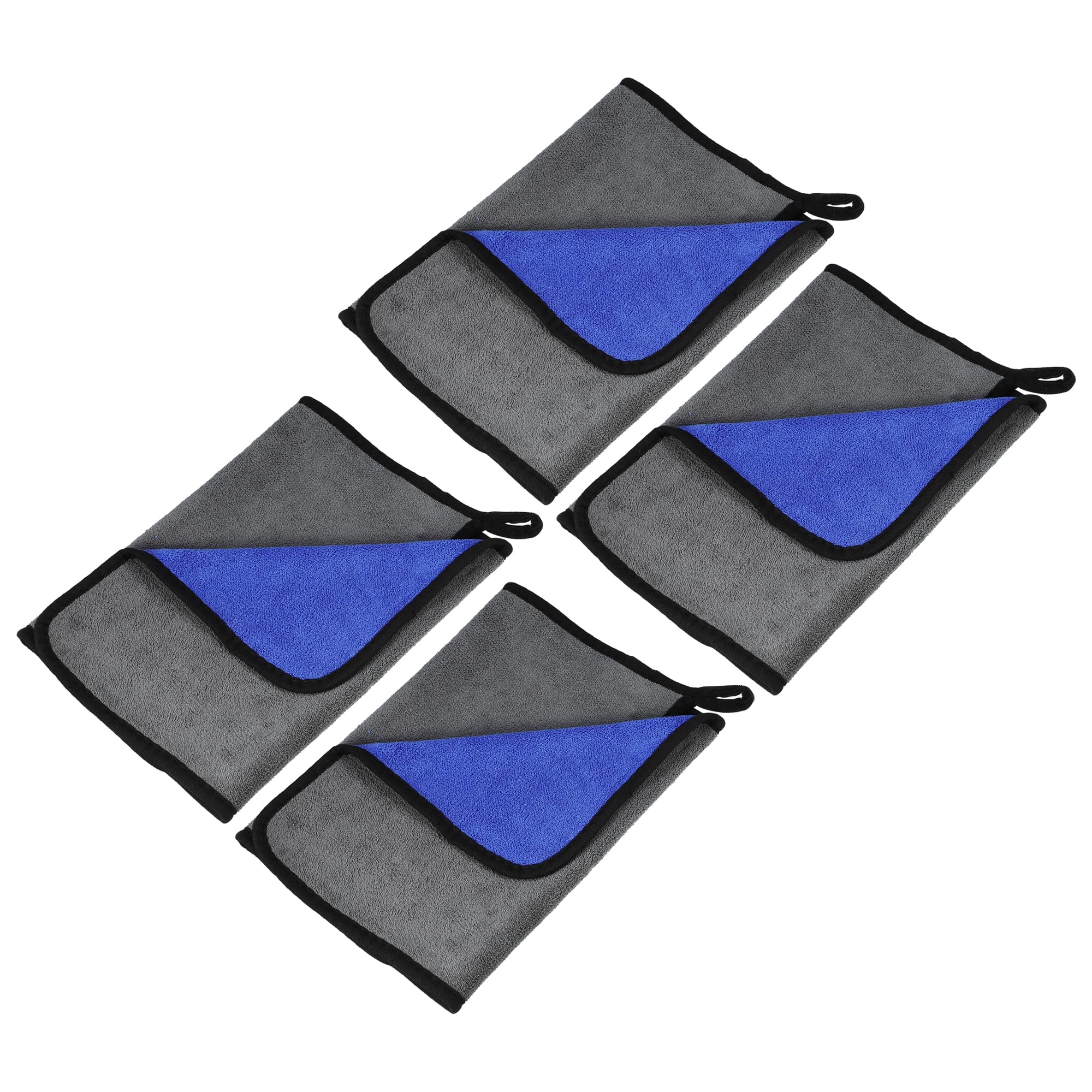 X AUTOHAUX 4pcs Microfibre Car Drying Towel 11.81x23.62 Extra Large Car Cleaning Detailing Absorbent Car Drying Cloth Window C