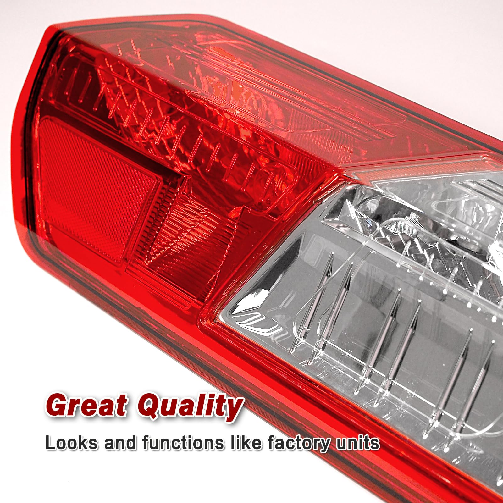 Zsbmp Tail Lights Compatible With Ford Transit 150 250 350 350Hd 2015-2023 Rear Lamp With New Bulbs And Harness (Left Driver Sid