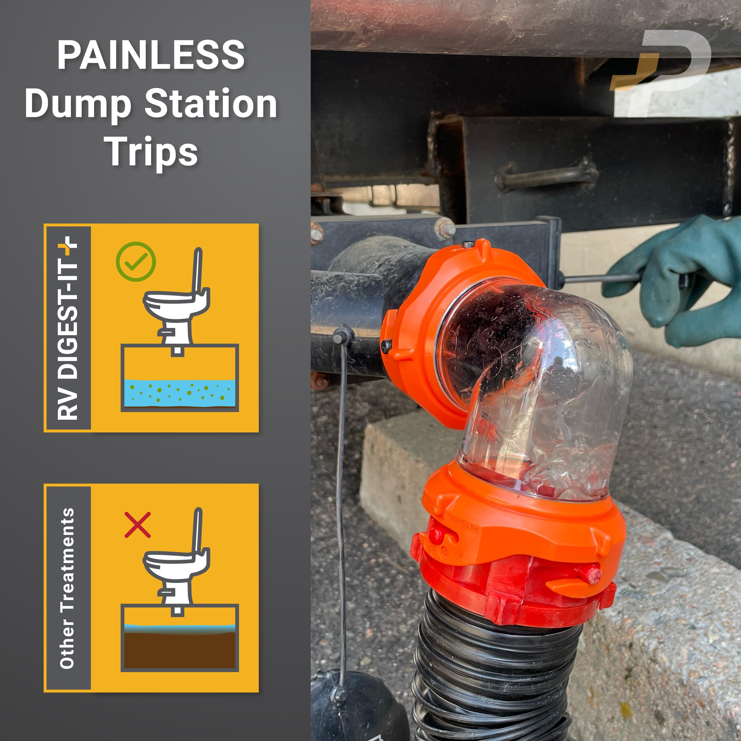 Unique Rv Digest-It+, Extra-Strength Rv Toilet Treatment - Liquifies Waste And All Brands Of Toilet Paper - Odor Eliminator (128