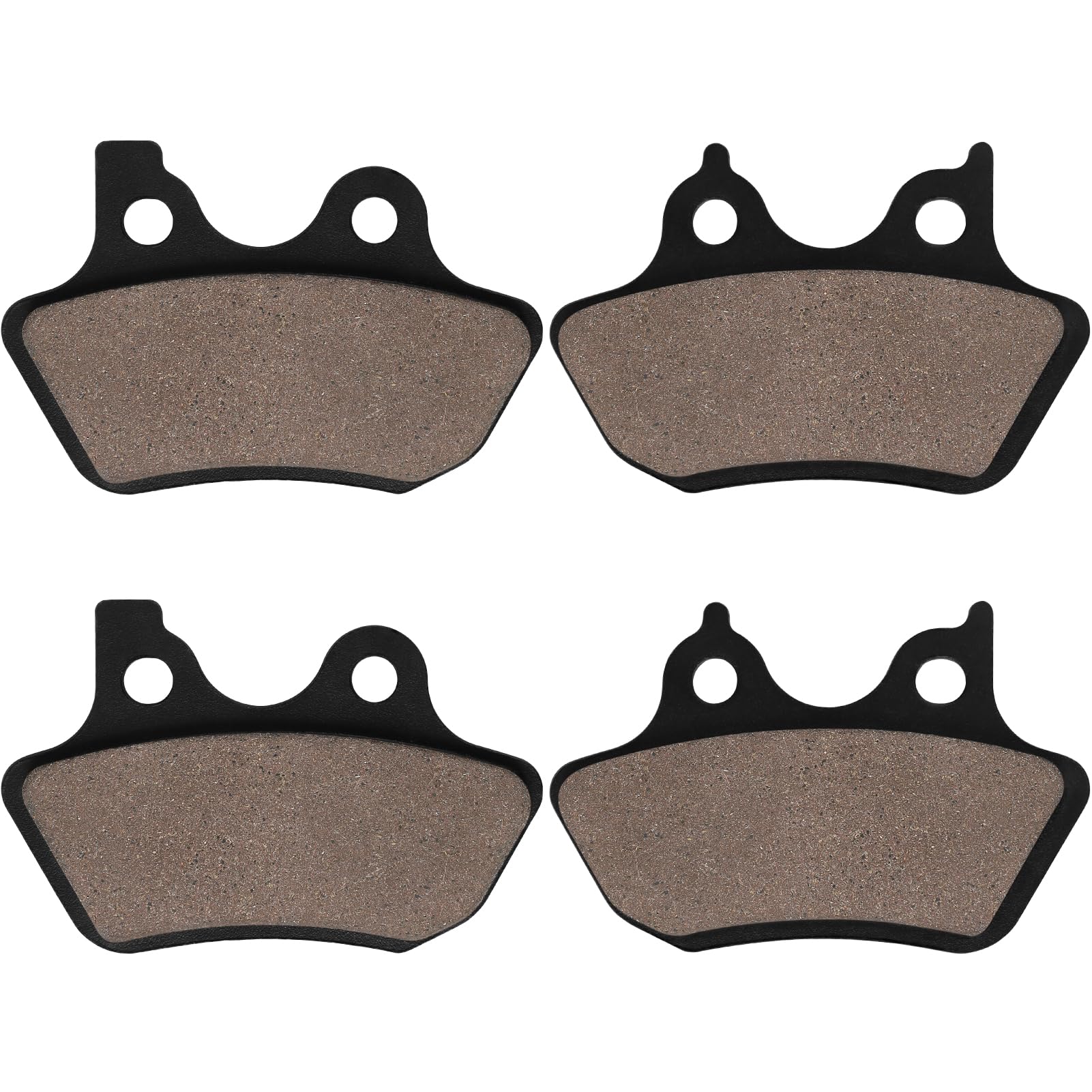 Locopow Brake Pads Front And Rear For Harley Davidson Softail, Heritage Classic, Fat Boy, Dyna Electra Glide,Sportster Xlh883R/2000 2001 2002 2003 2004 2005 2006 2007