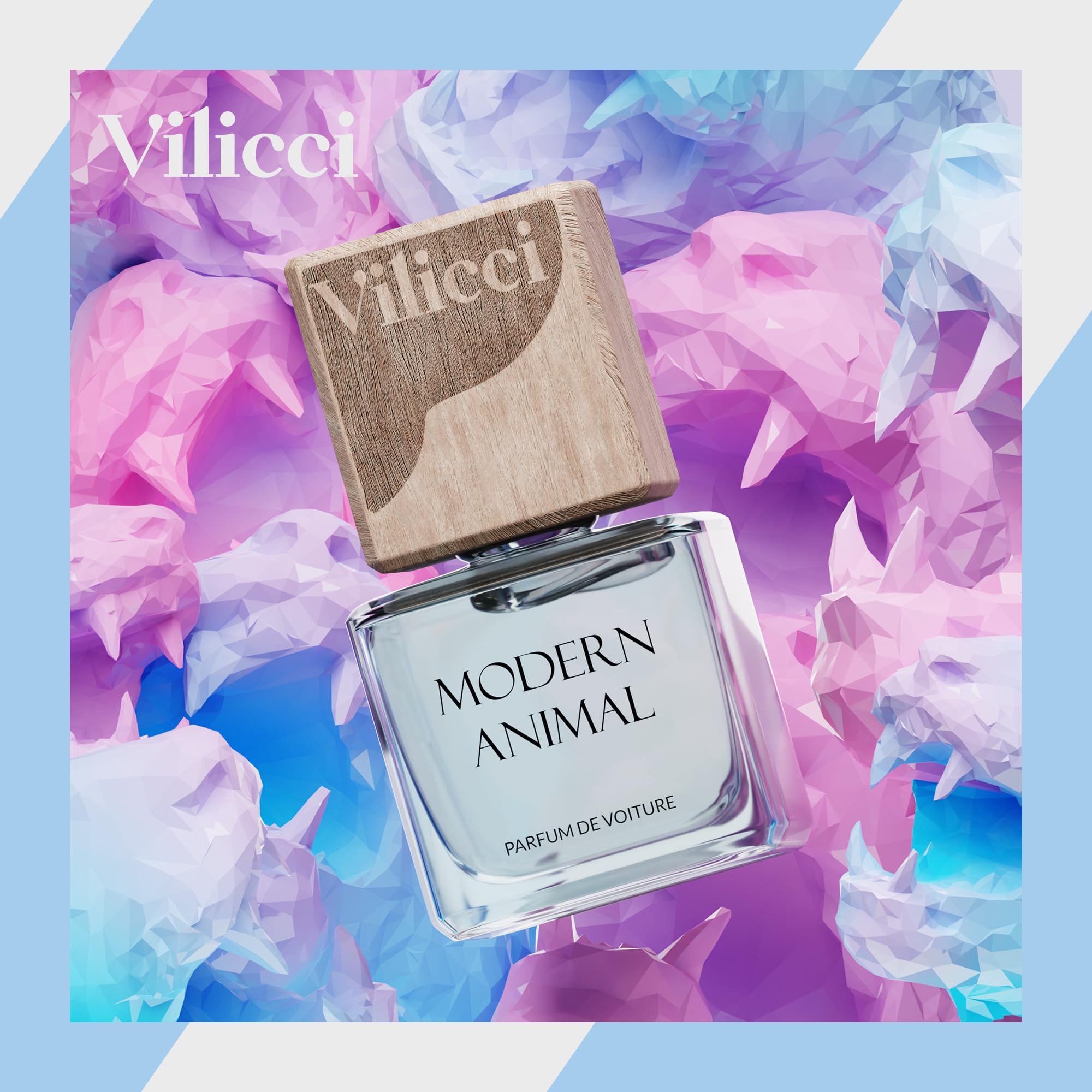 Vilicci Car Air Freshener, Modern Animal Scent, Luxurious Car Fresheners, Premium Car Hanging Air Freshener, Long Lasting Fragra