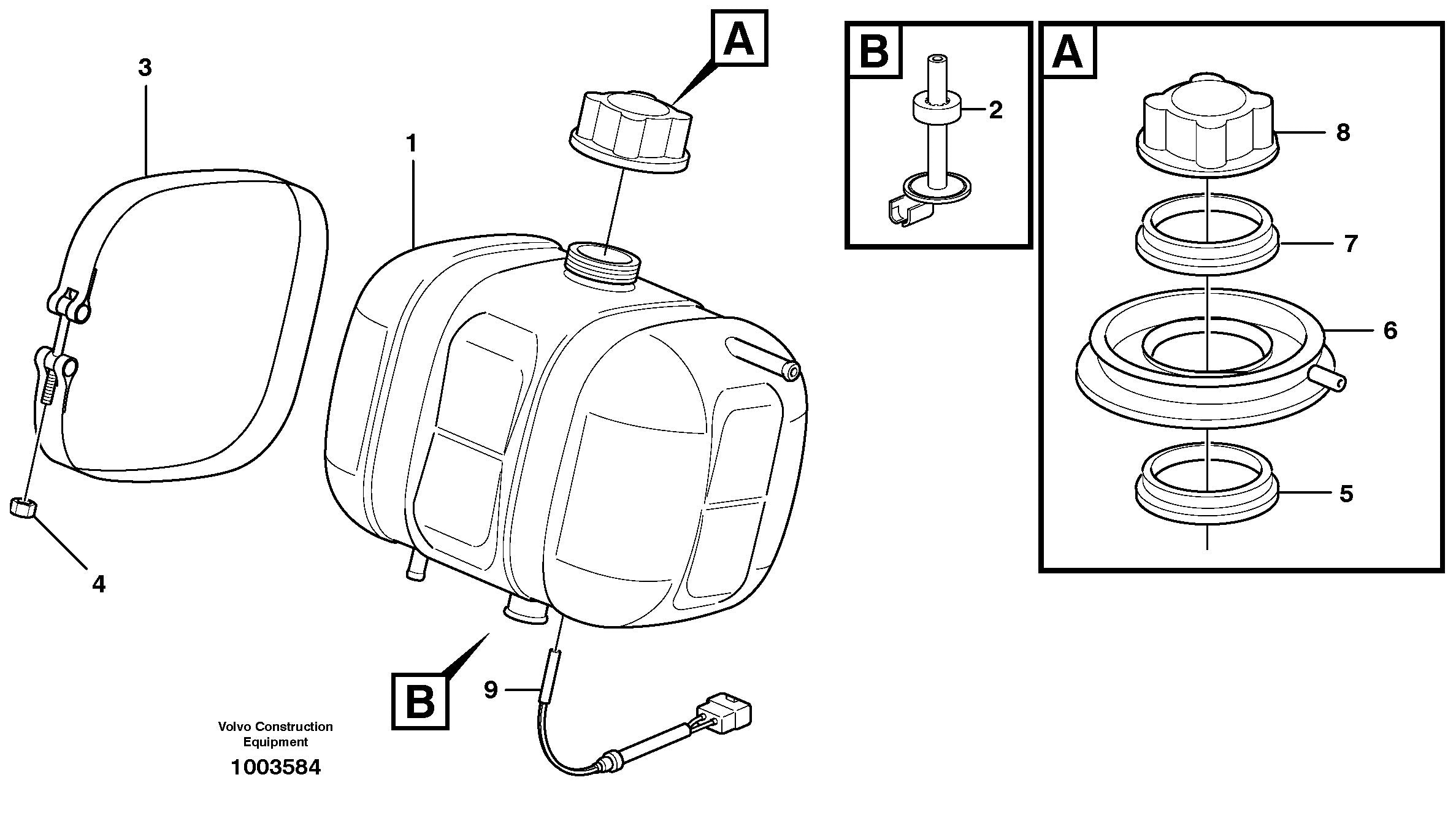 Voe15047209 11110410 20880604 Expansion Water Tank Fits For Ec210B Ec290B Ec240B