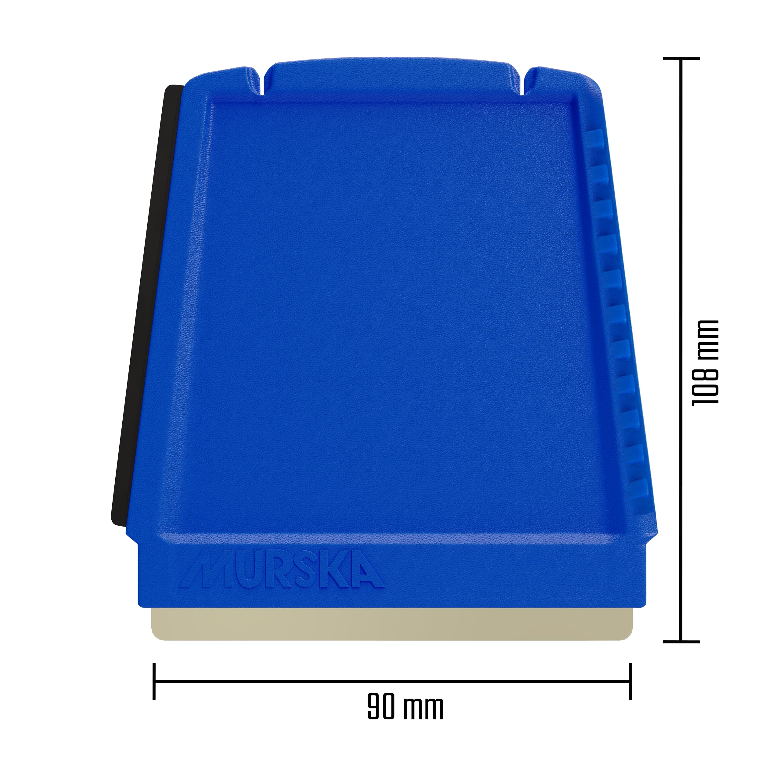 L & P Car Design 4-in-1 Ice Scraper Brass Blade 2-Pack, Blue, Model A052