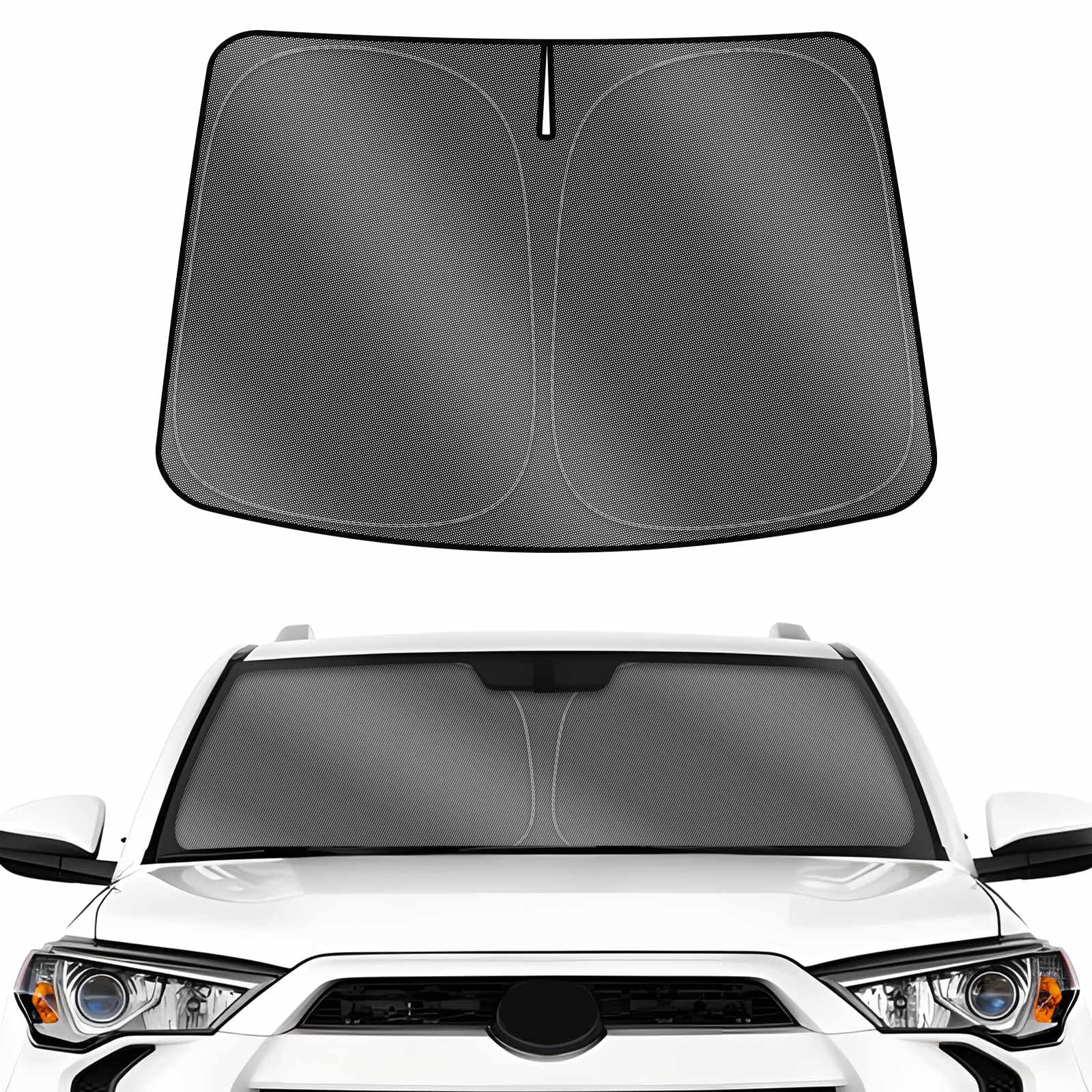 Karltys Front Windshield Sun Shade For 2019-2025 Toyota Rav4, Foldable Window Sunshade Cover Custom Fit Rav4, 240T Reflective Su