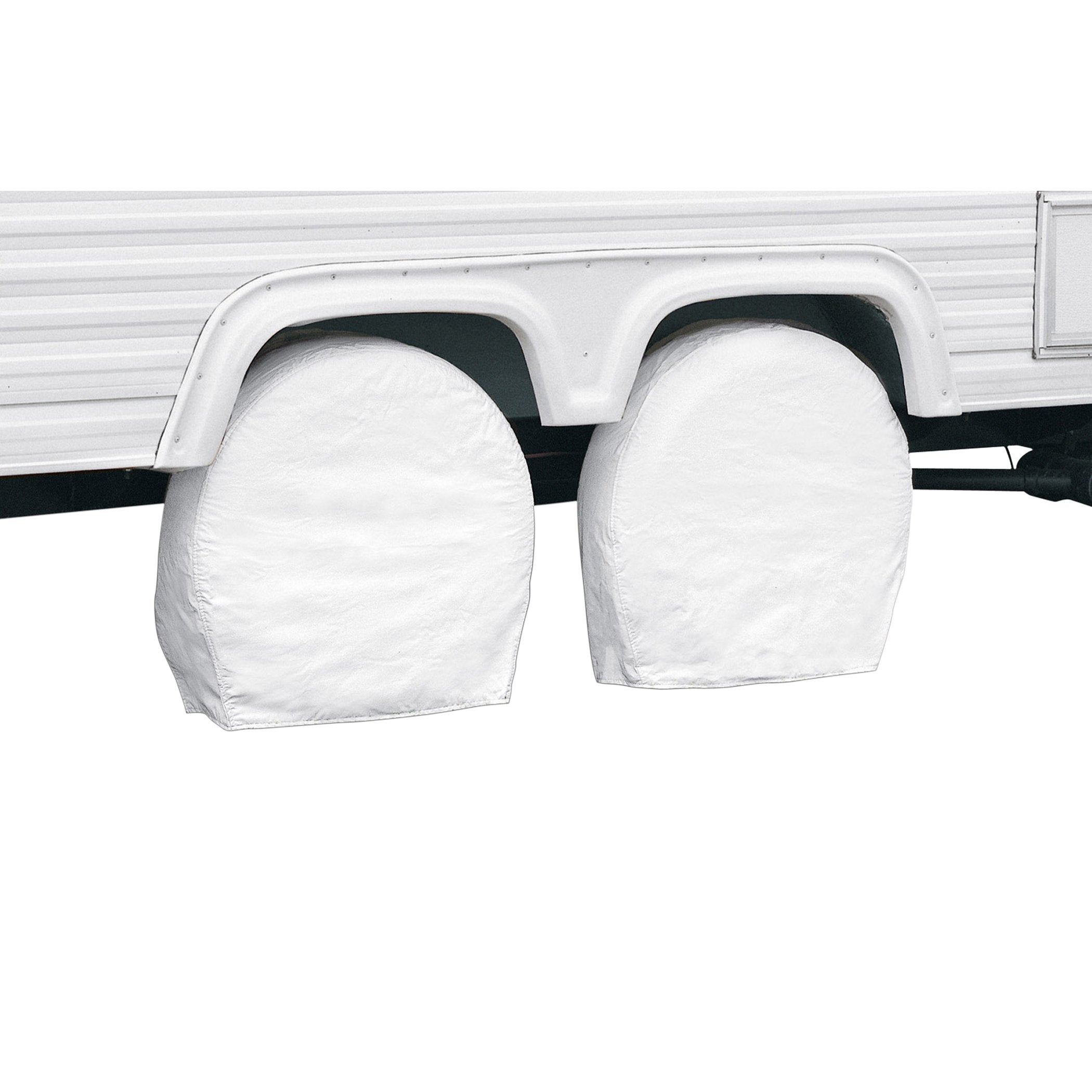 Classic Accessories 76270 Rv Wheel Cover, Pair, White, 40'' - 42'' Wheel Diameter