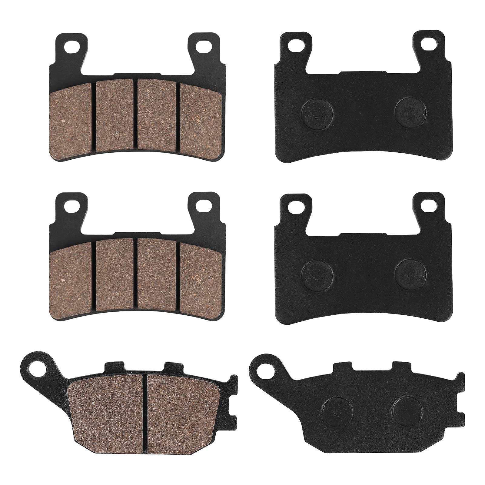 SOLLON Front and Rear Brake Pads for Honda CBR600 RR 2003-2004 CBR 600 F1 F2 F3 F4 F4i F5 F6 Sport 1999-2007 CBR900RR Fireblade