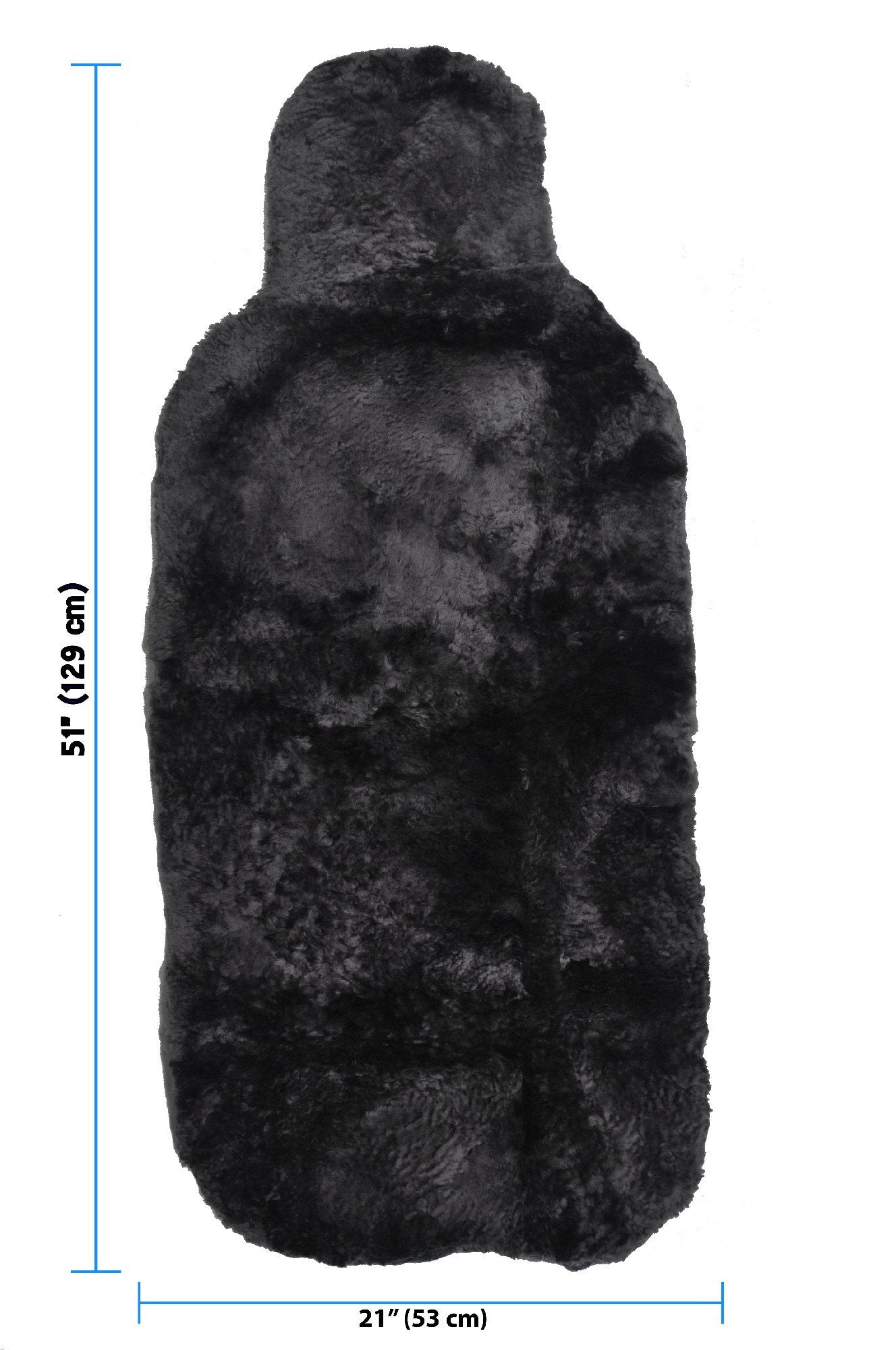 Eurow Genuine Australian Sheepskin Sideless Seat Cover, Ultra-Dense Real Sheepskin For Year-Round Comfort, Padded, Slip-Resistan