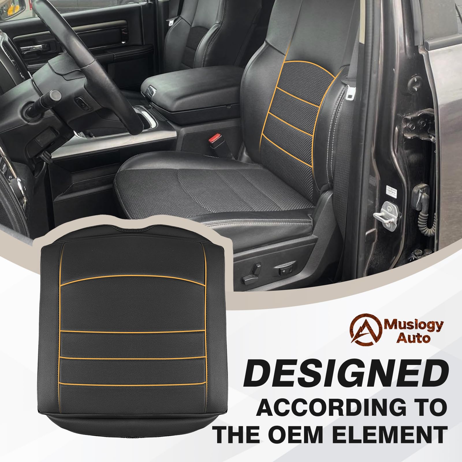 Muslogy Center Console Armrest Cover Compatible With Dodge Ram1500/2500/3500 2013-2018 Comfort Armrest Pad Arm Rest Cushion Vega