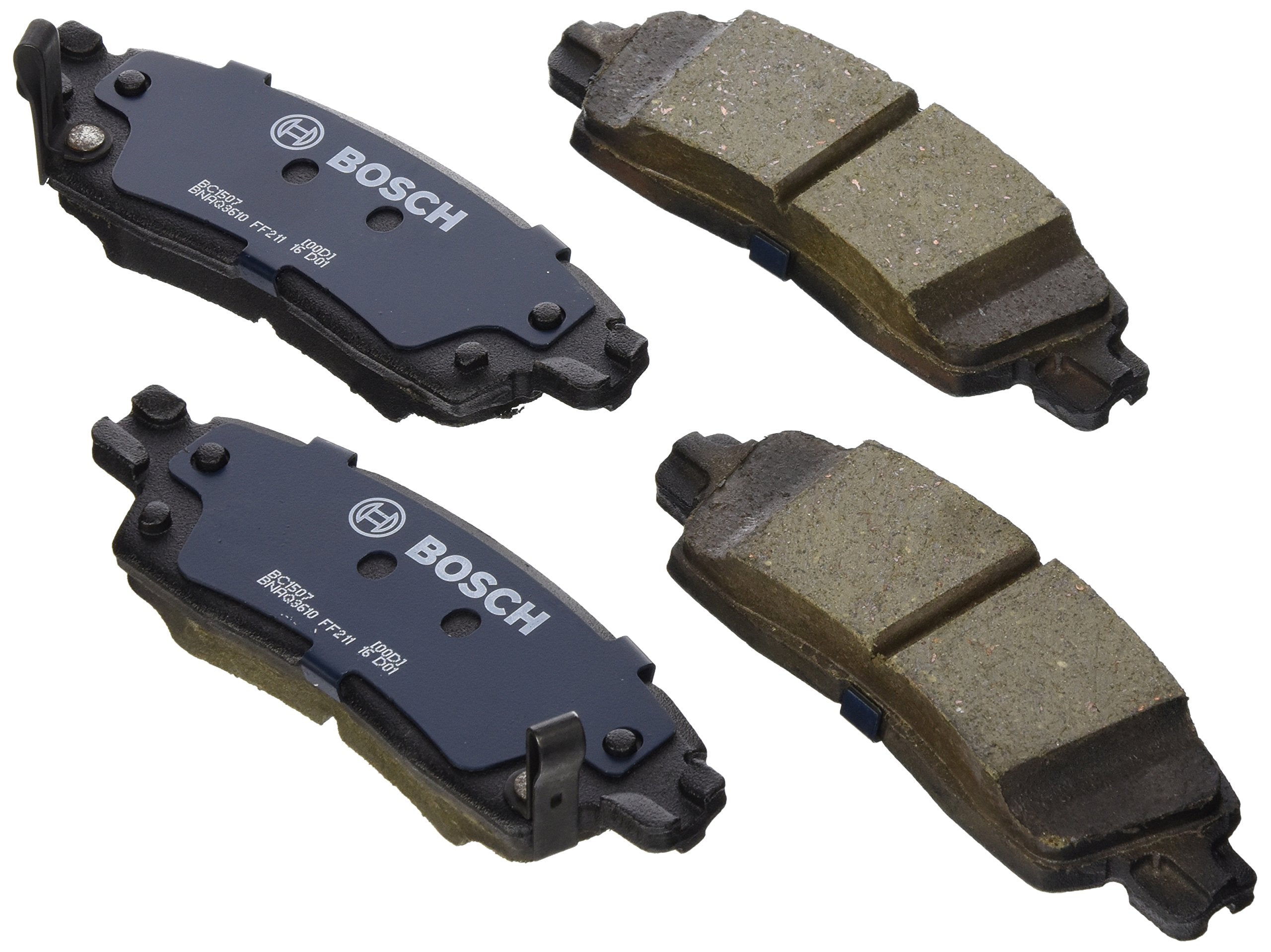 BOSCH BC1507 QuietCast Premium Ceramic Disc Brake Pad Set - Compatible with Select Buick Enclave; GMC Acadia; REAR