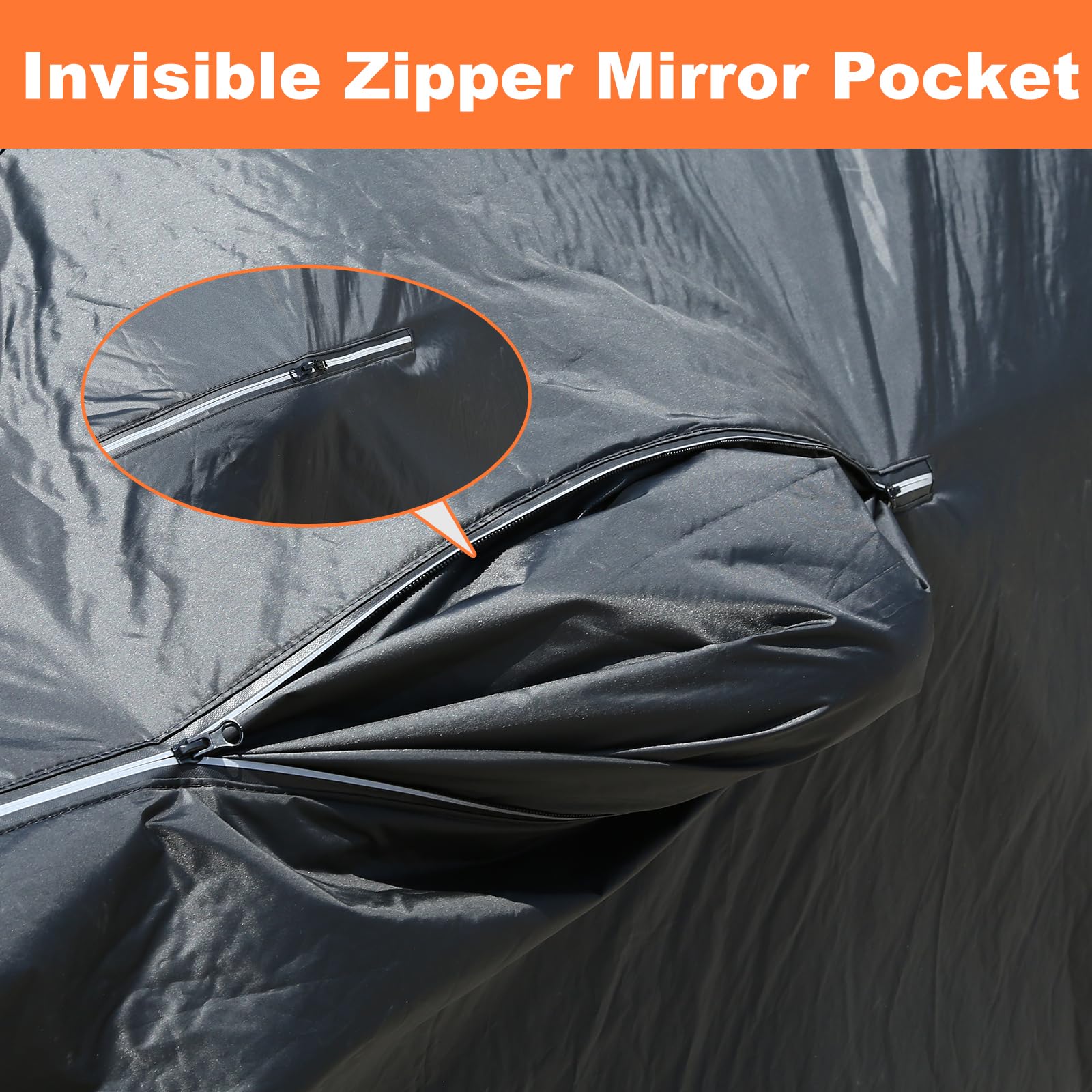 Car Cover Waterproof All Weather, Coverado Outdoor Full Exterior Covers Soft Cotton Backing Rain Uv Hail Protector Car Cover Wit