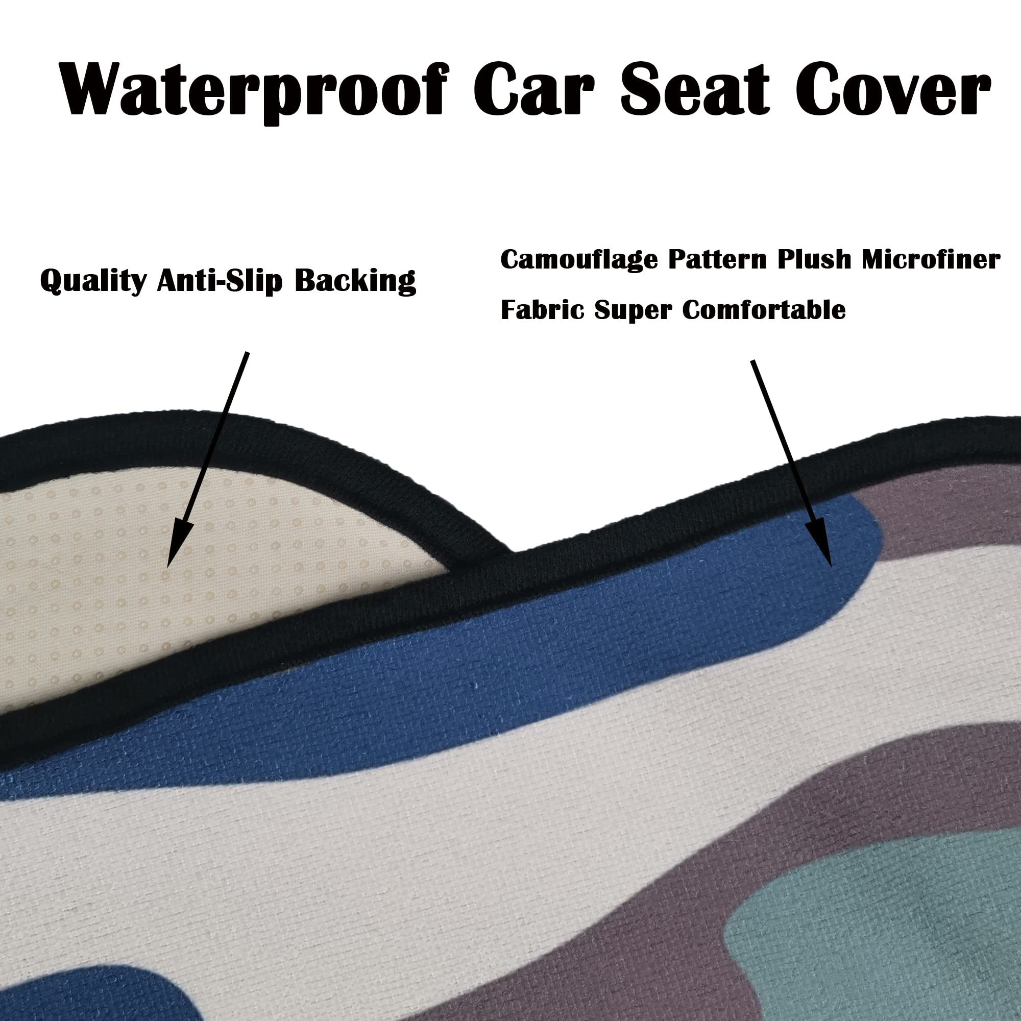 Loyagour Car Seat Cover Protector Front Seats,For Gym Workout,Running,Swimming,Beach And Hiking,Waterproof Sweat Towel Bucket Seat Covers For Trucks Suv Jeep (Camouflage, 1Pcs)