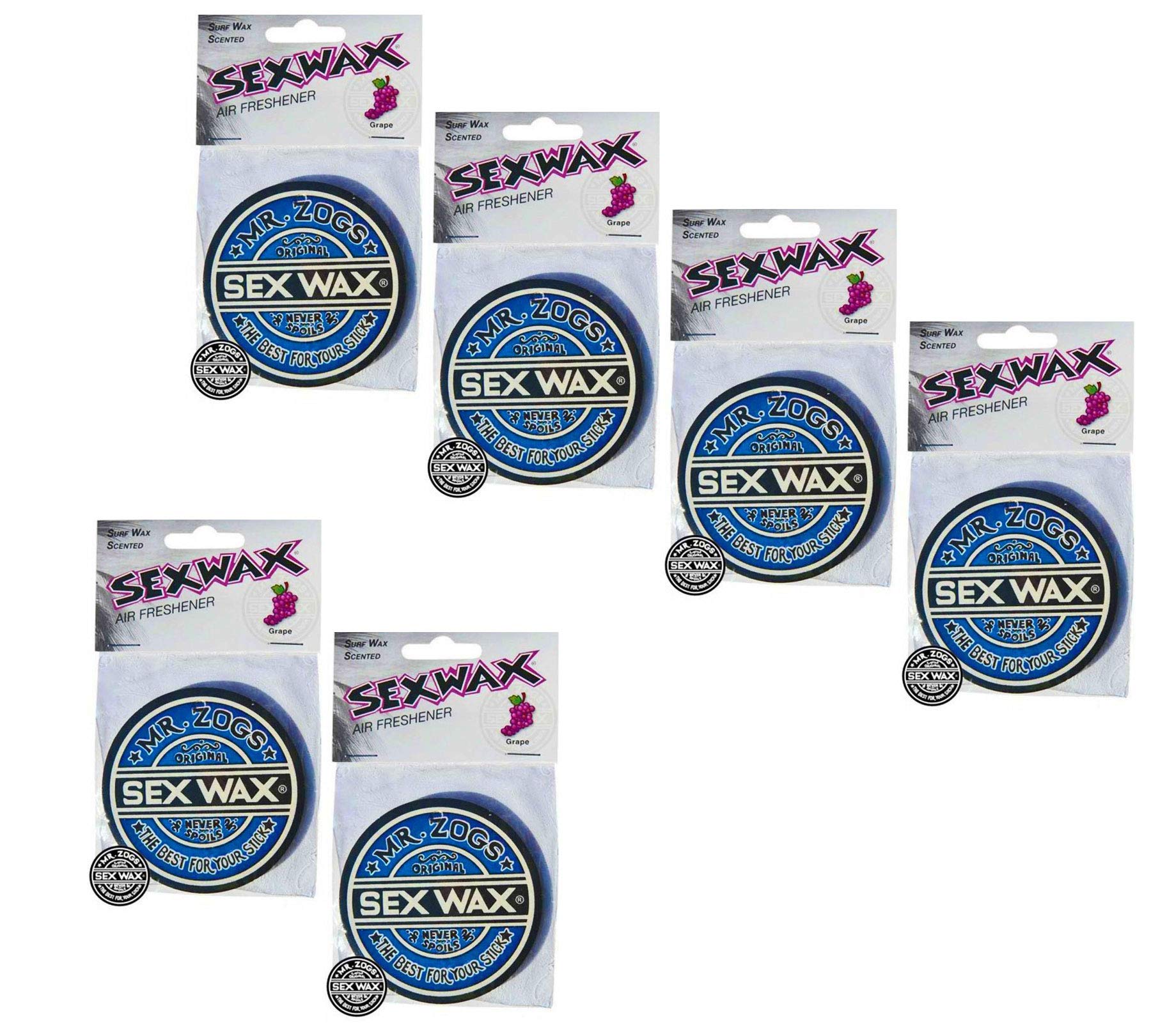 Sex Wax Air Freshener 6-Pack (Grape (6-Pack))