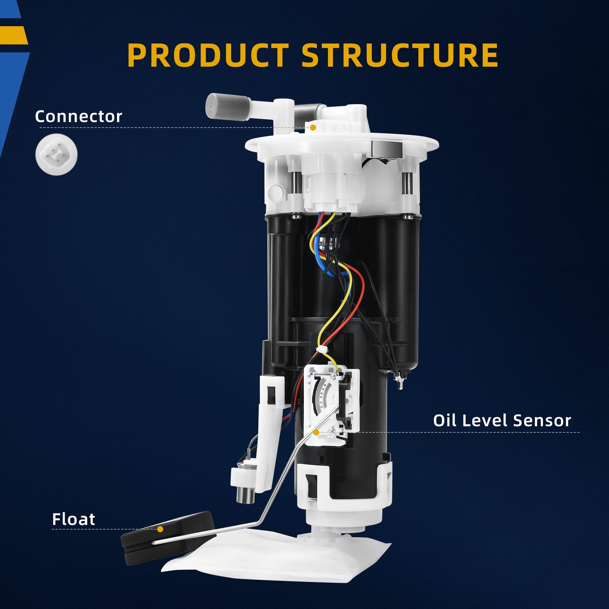 DWVO Fuel Pump Compatible with 1998-2002 Honda Accord 2.3L L4 3.0L V6, 1999-2001 Acura TL 3.2L V6, 2001-2002 Acura CL 3.2L V6