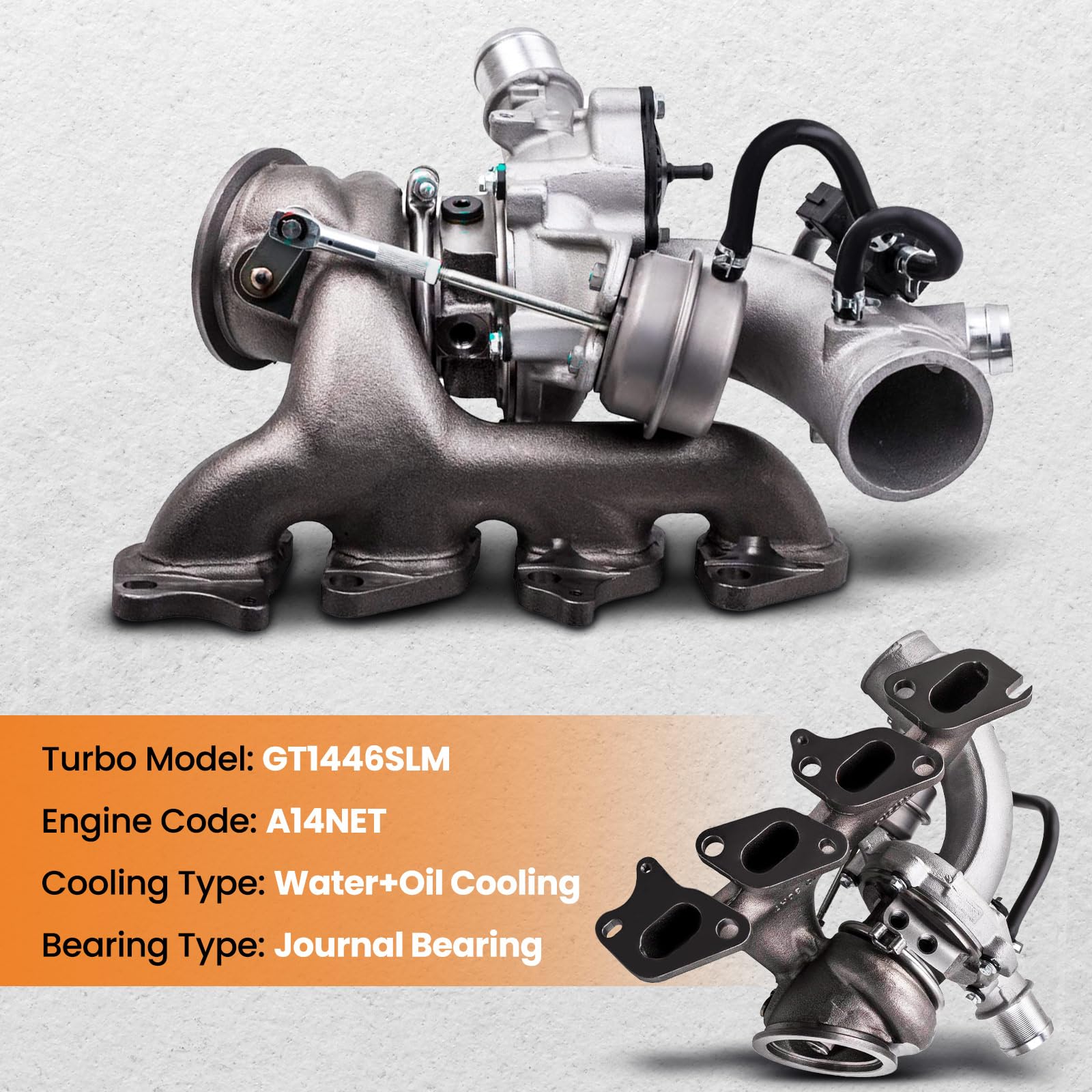 maXpeedingrods 667-203 Turbo Turbocharger, for Chevy Chevrolet Cruze 2011-2016, for Sonic 2012-2019, for Chevrolet Trax 2010-201