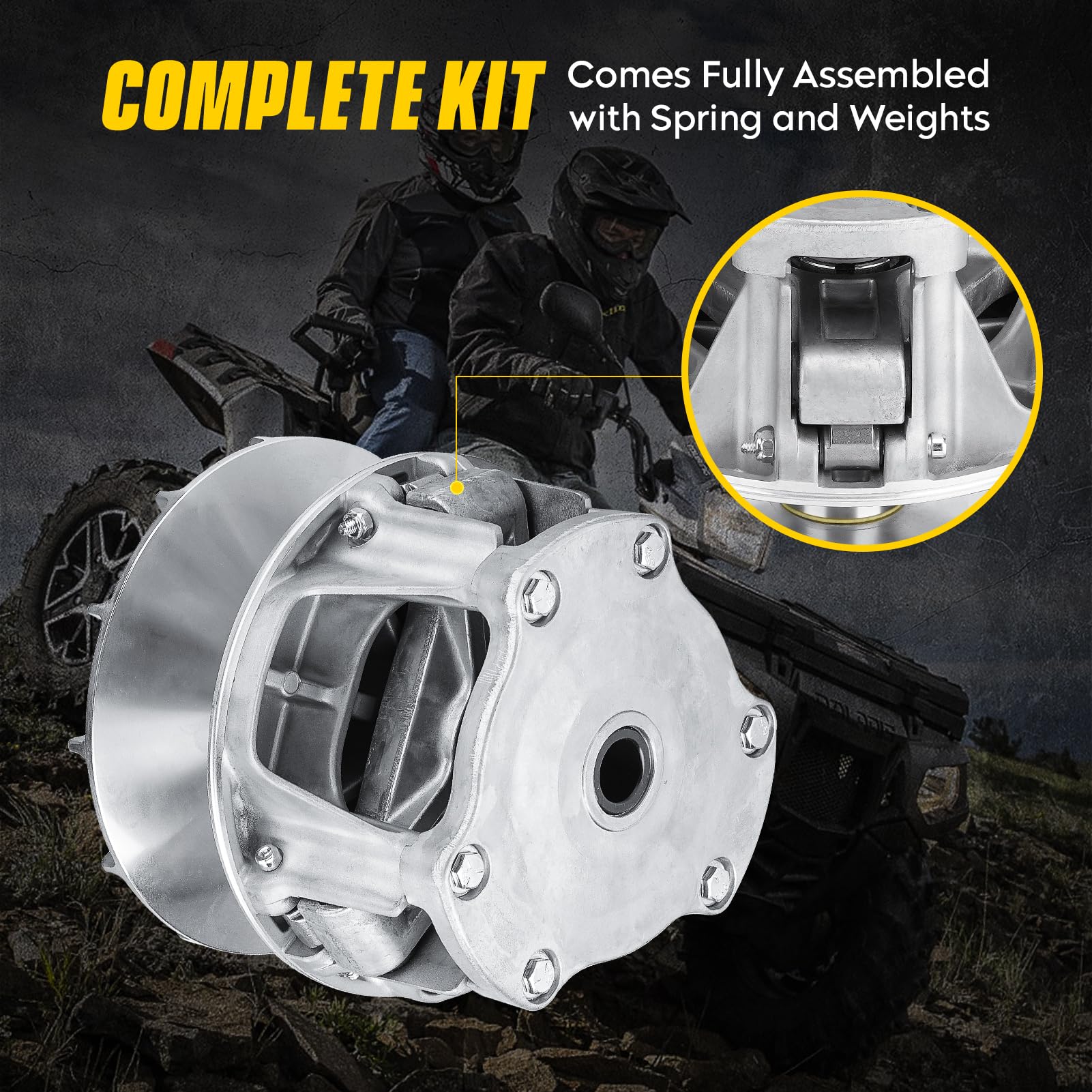 Chabushi Primary Clutch with Spring Compatible with Polaris RZR 1000 XP 2015-2018/for RZR XP 4 1000 HighLifter 2017 Replacement