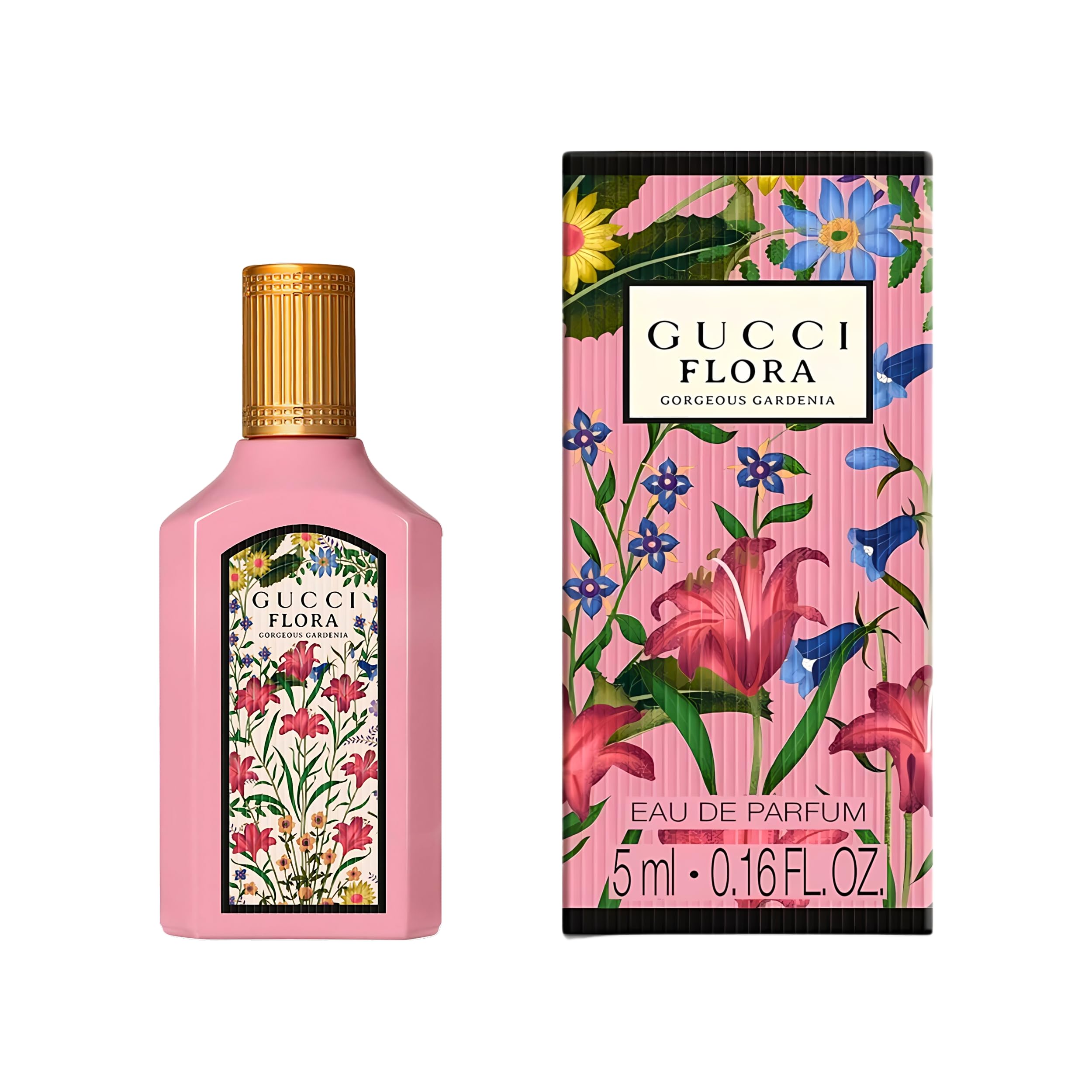 Gucci Flora Gorgeous Gardenia Eau De Parfum ~ Mini Splash Top 0.16 Fl Oz-New