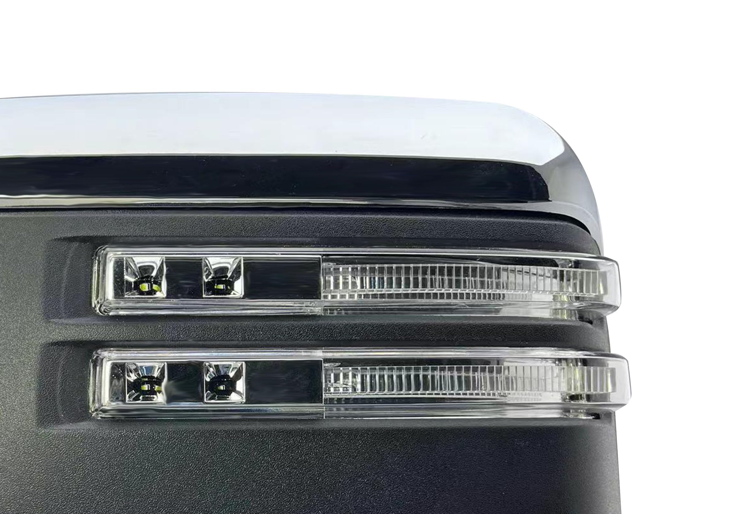 Driver Left Side Door Towing Mirror Power and Heated with Signal Light and BLIS Chrome Back Cover For Chevrolet Silverado GMC Si