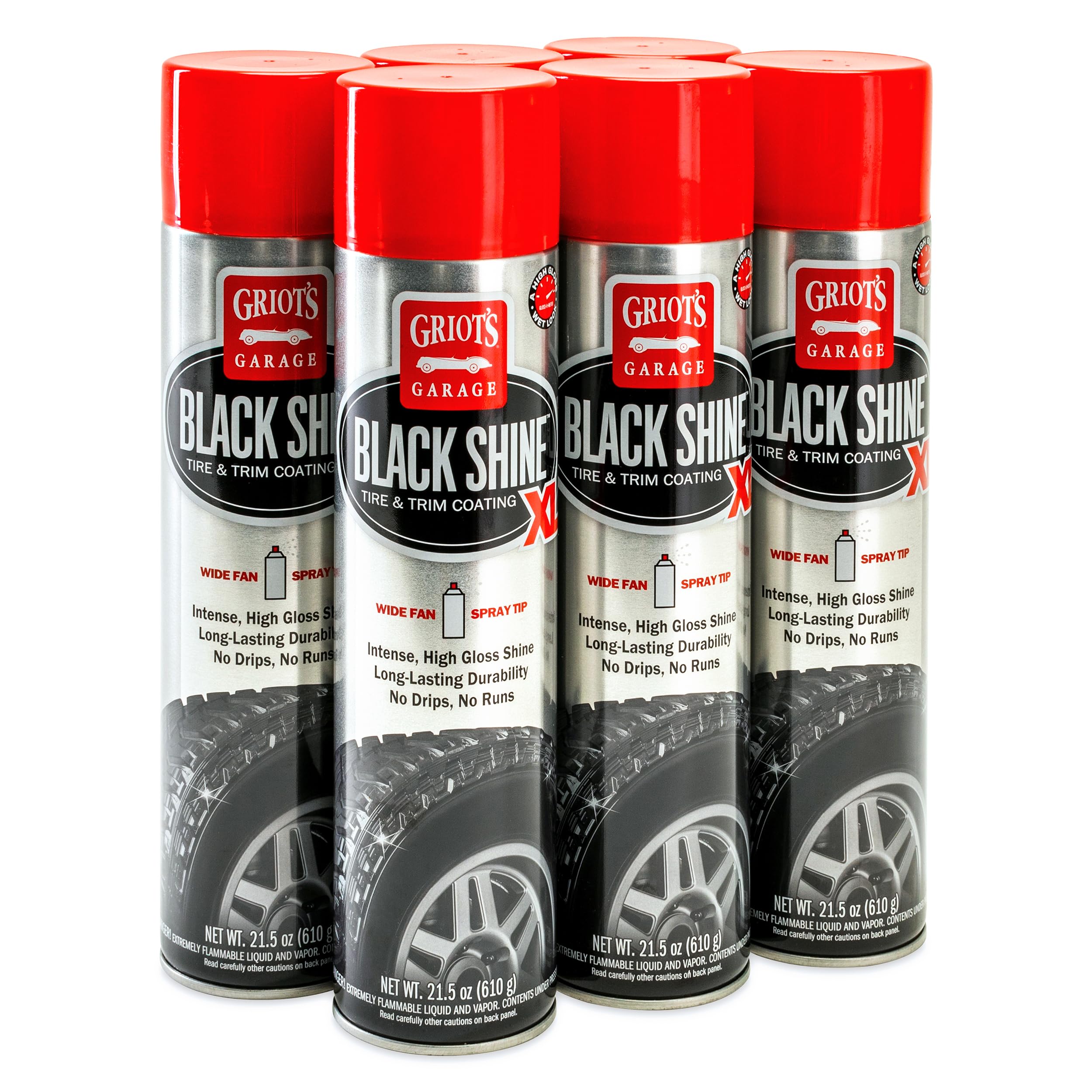 Griot'S Garage Black Shine Tire And Trim Coating, Water-Resistant Dressing, Provides A High-Gloss Finish, Rain Protection, 57709