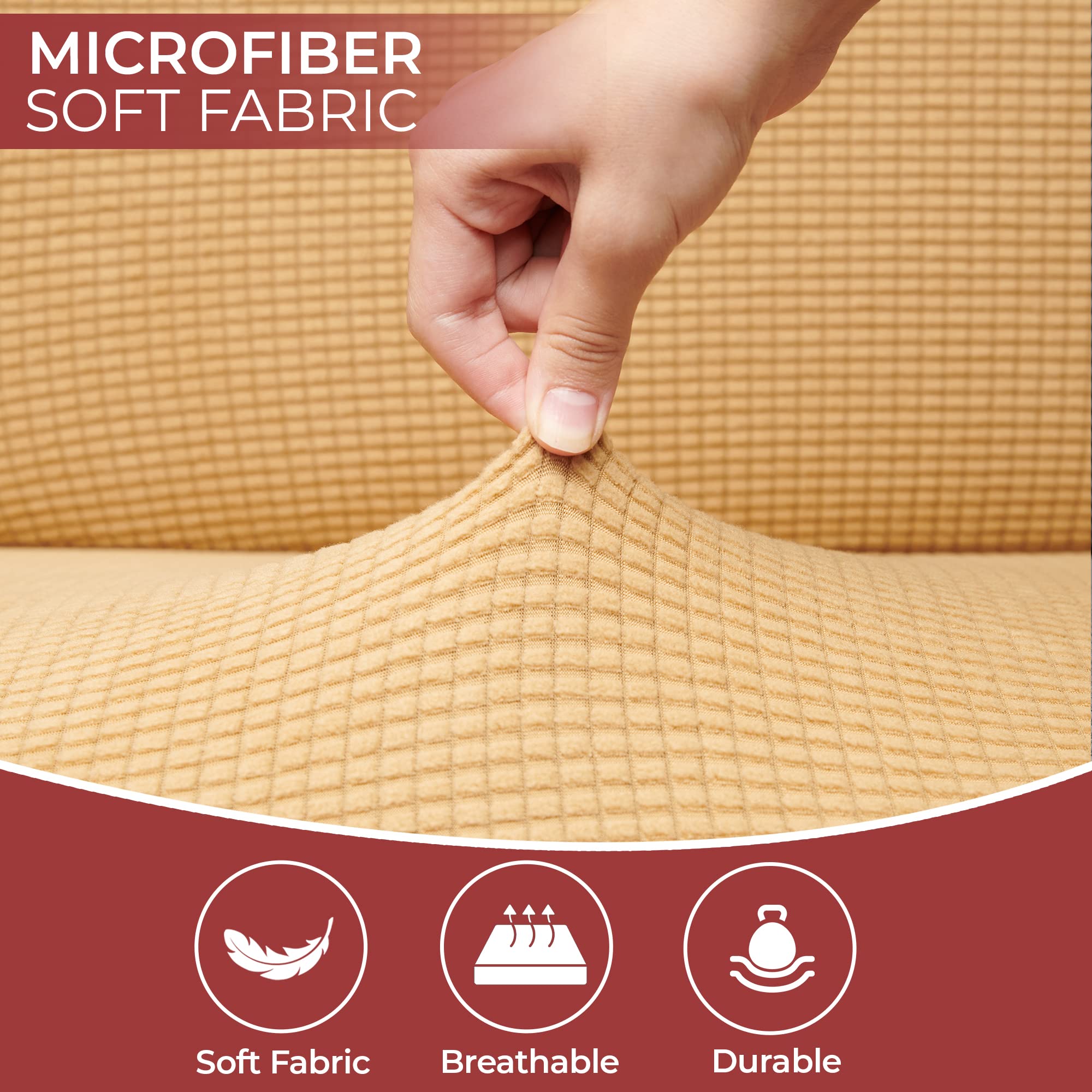 Hudson Comfort Rv Dinette Cushion Covers - Microfiber Stretchable Fabric Designed To Fit Wide Variety Of Seats - Camper Cushion