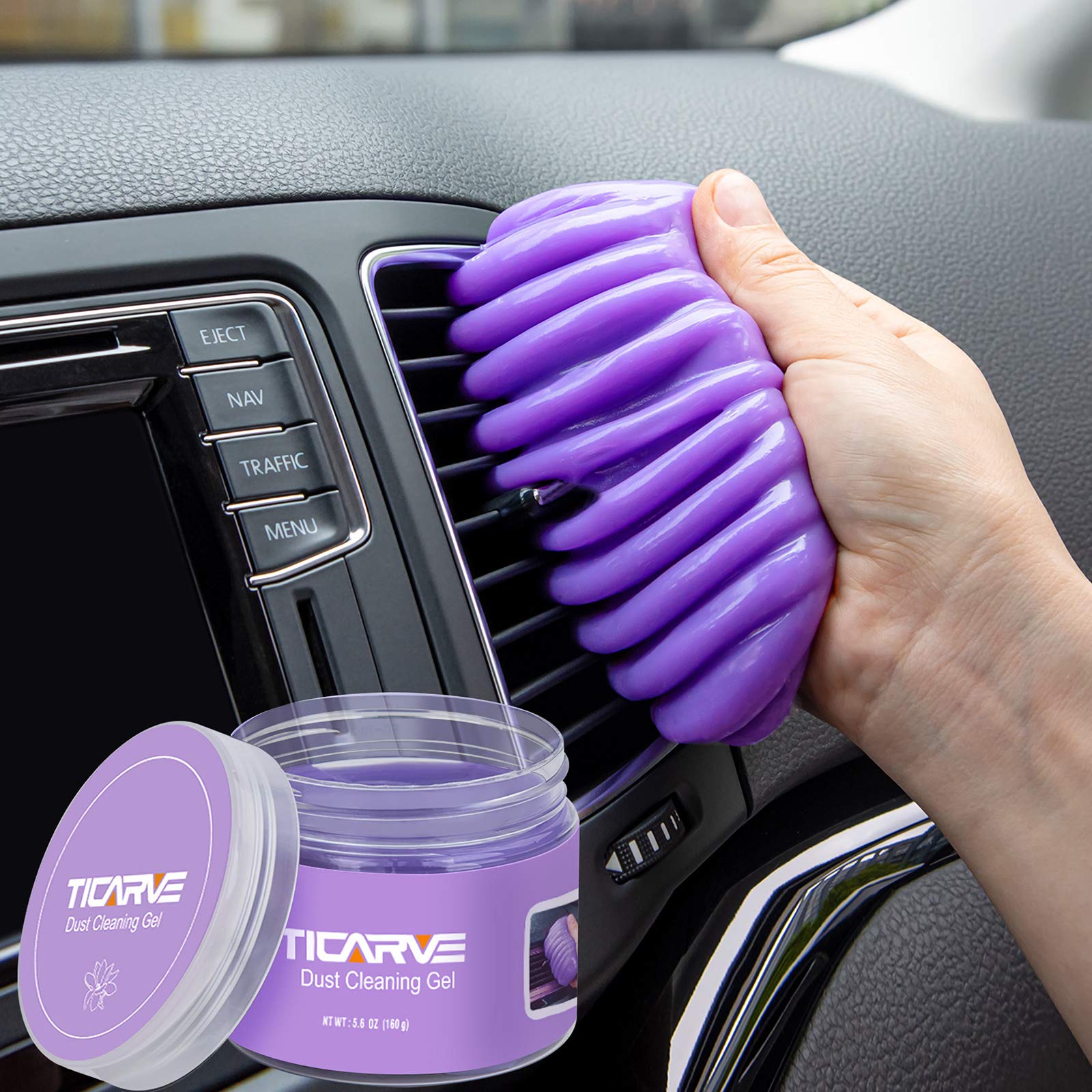 TICARVE Cleaning Gel for Car Detailing Car Vent Cleaner Cleaning Putty Gel Auto Car Interior Cleaner Dust Cleaning Mud for Cars