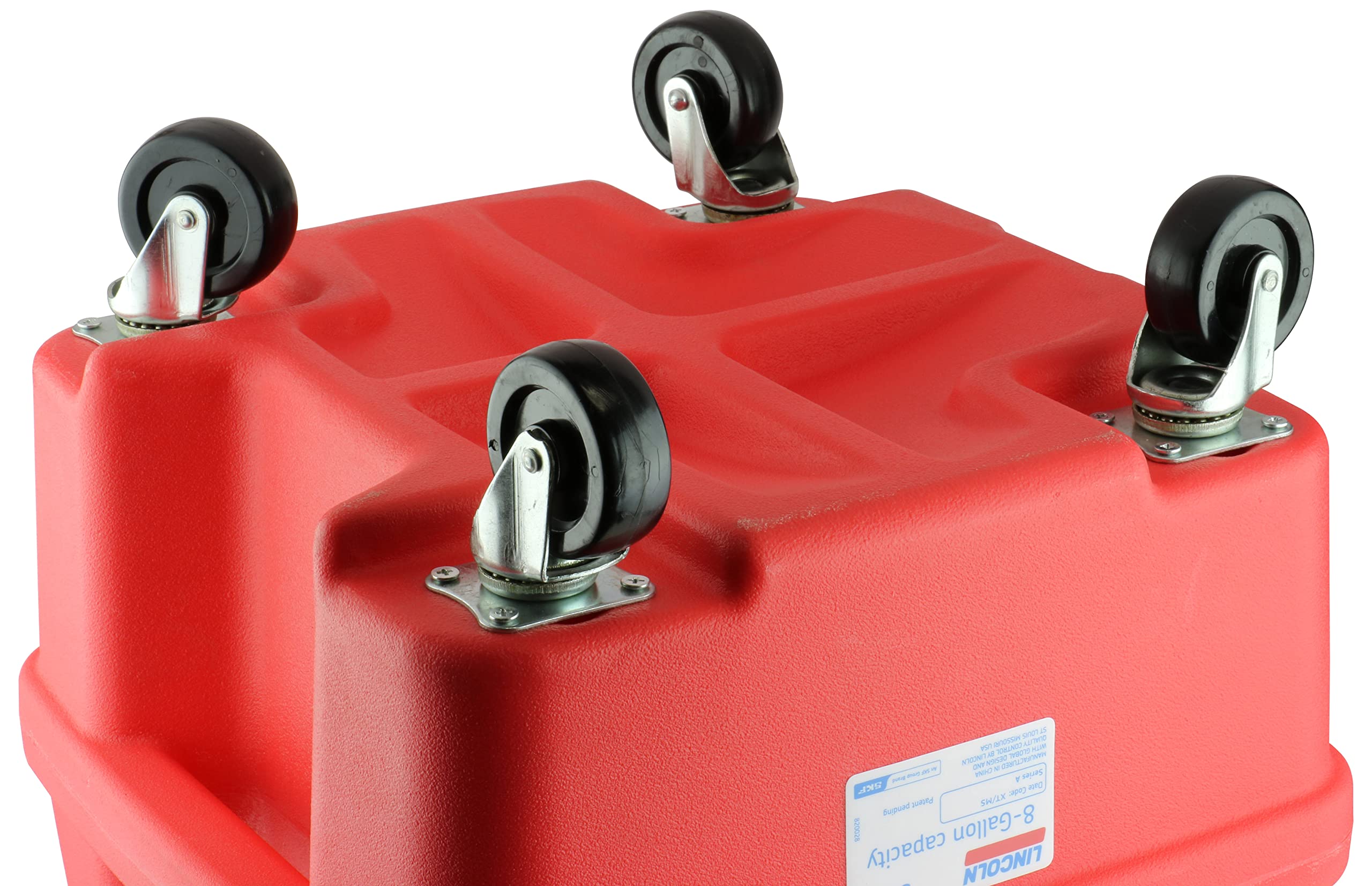 Lincoln 3508 Portable Plastic Fluid Waste Oil Drain, Adjustable Funnel Height From 36 To 65 Inches, Collects Motor Oil, Transmis