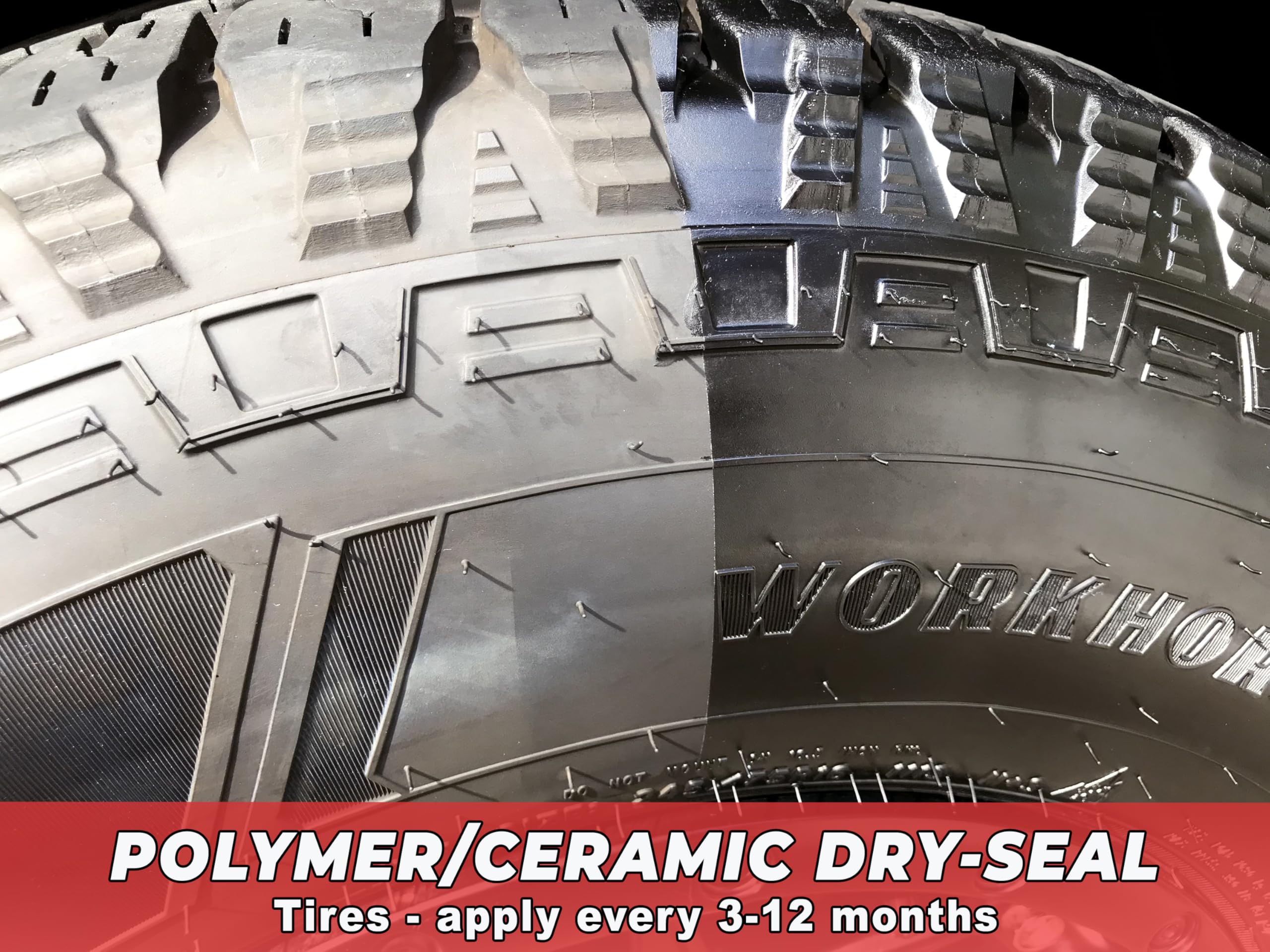 Renew Protect Blak | Semipermanent Tire & Trim Treatment, Low To High Shine & Durability, Floor Mat- Rv- Motorcycle-Safe, Acryli