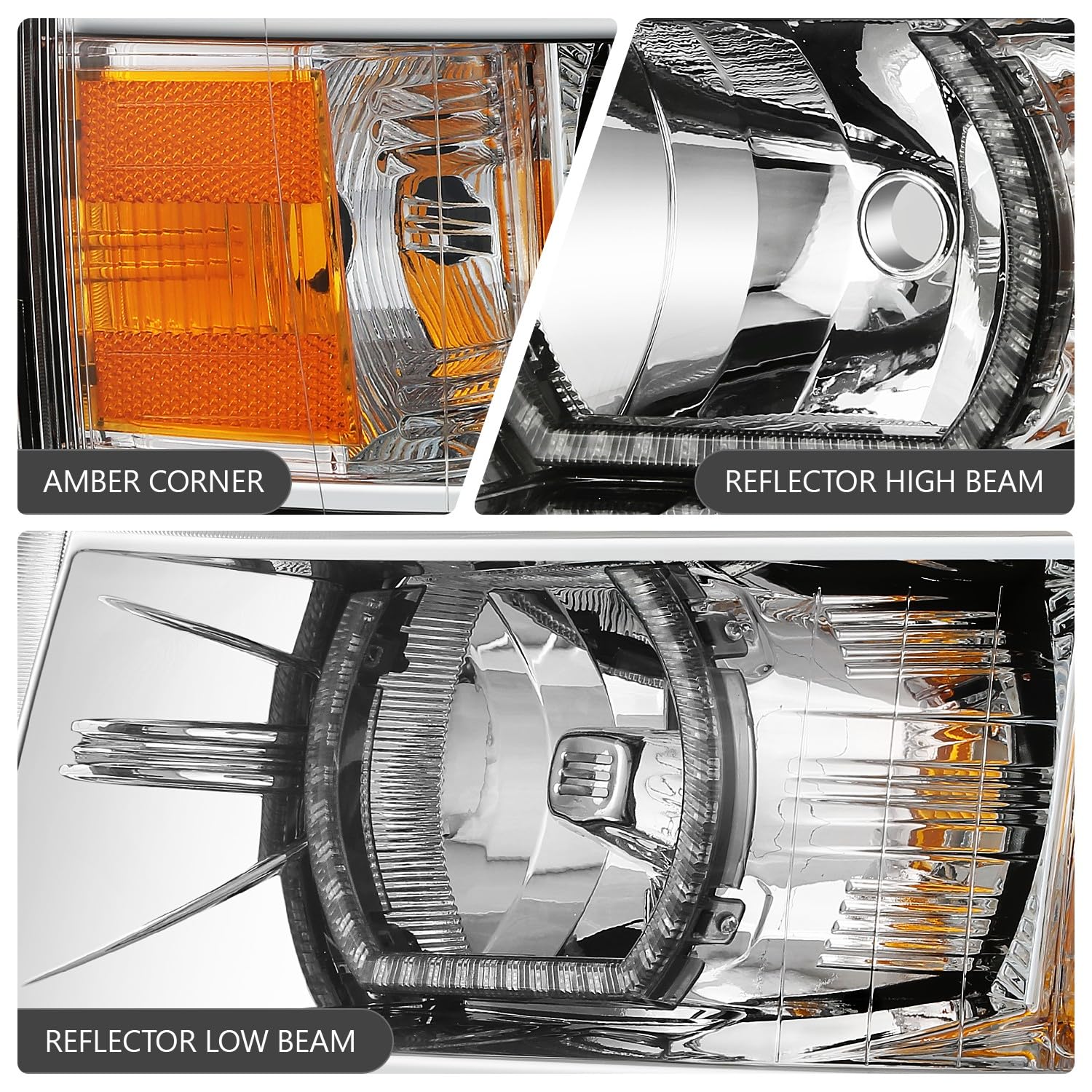 Dna Motoring Pair Of Headlights Compatible With 2007-2013 Chevy Silverado 1500, 2500 3500 & Hd, Start Up Sequence Rgb Led Drl, C