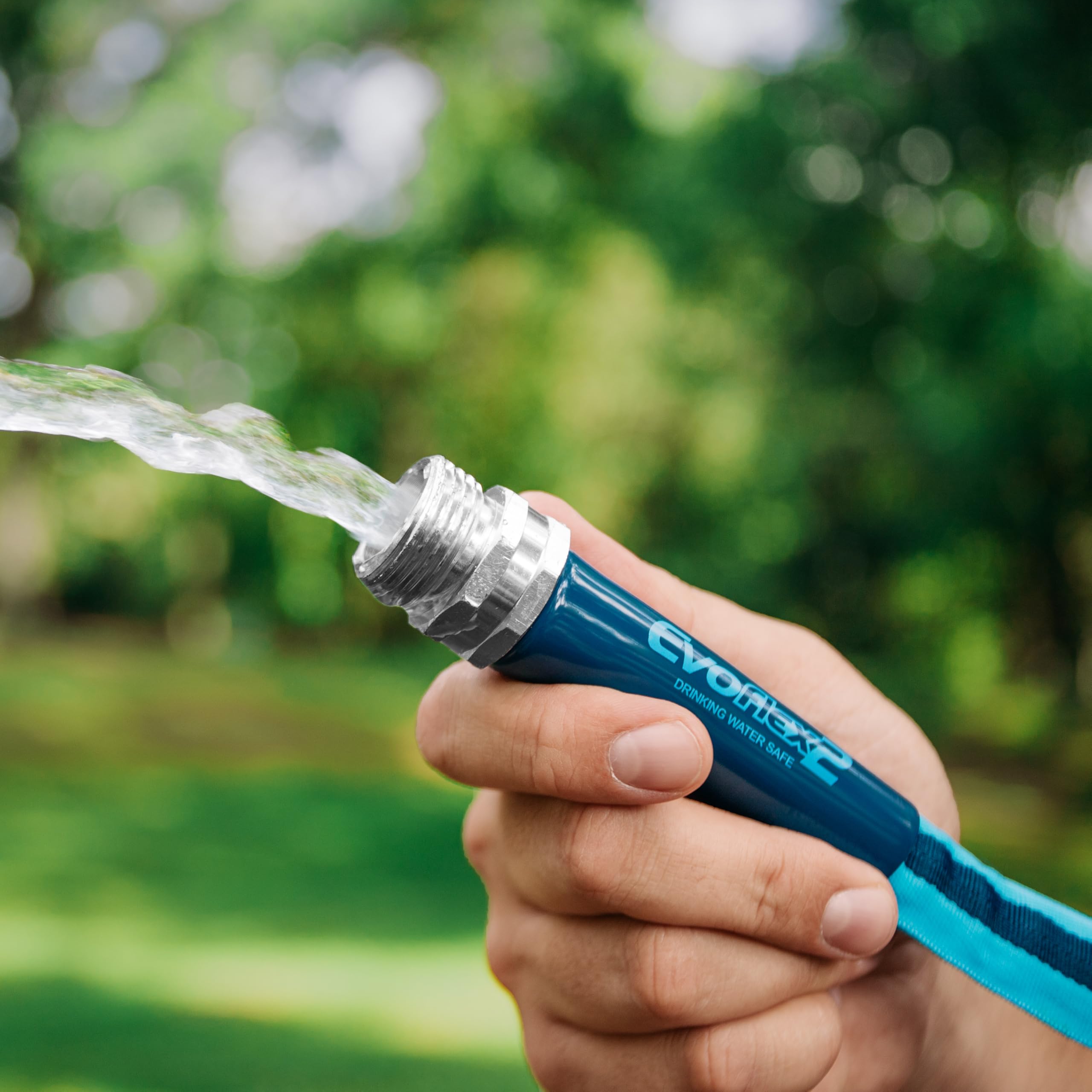 Camco Evoflex2 25-Ft Drinking Water Hose - Rv Drinking Water Hose Reinforced With Fabric & Ultra Lightweight - Contains No Lead,