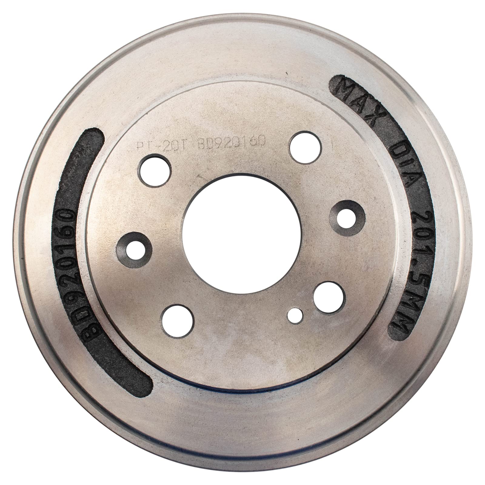 TRQ Rear Brake Shoe & Drum Kit Compatible with 2011-2014 Mazda 2
