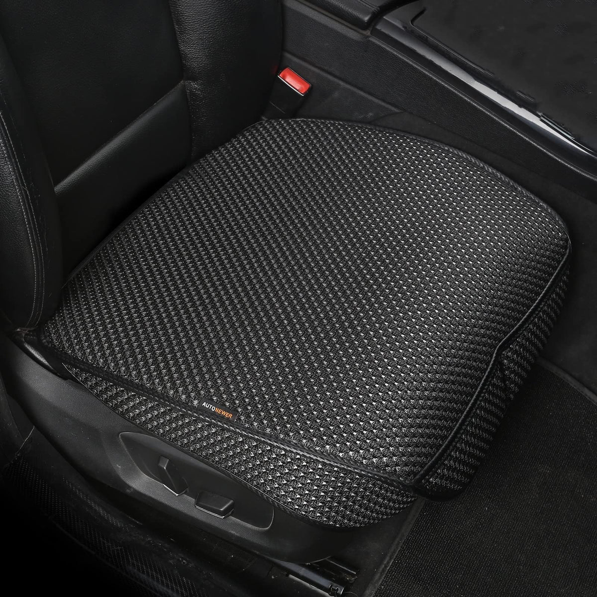 Auto Newer 2 Pcs Breathable Universal Four Seasons Car Seat Covers,Luxury Car Seat Cushion,Protectors For Front Seat Bottoms,Com